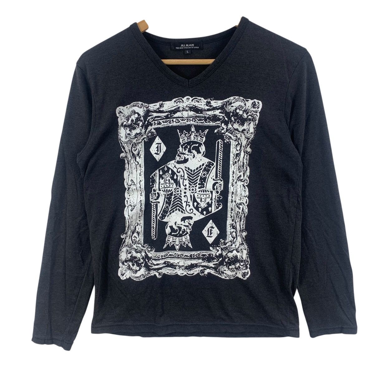 Other JILL BLAZE JAPAN King Tarot Card Crown Crest Logo Tee Shirt Size US L / EU 52-54 / 3 - 4 Thumbnail