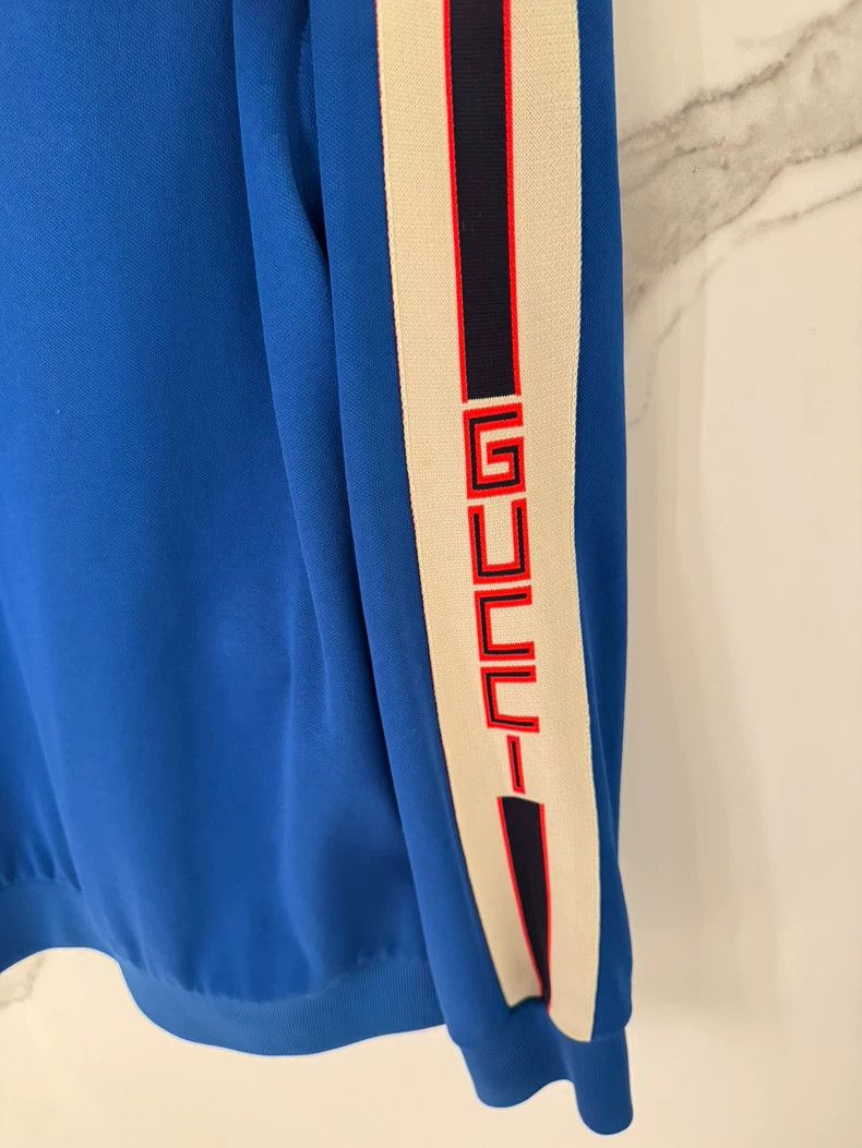 Gucci Gucci Blue detachable button side logo zipper sweatshirt ja Size US S / EU 44-46 / 1 - 4 Thumbnail
