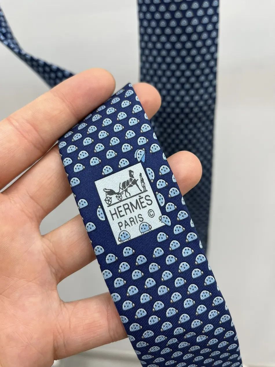 Hermes Hermes Ladybug Silk Tie Size ONE SIZE - 4 Thumbnail