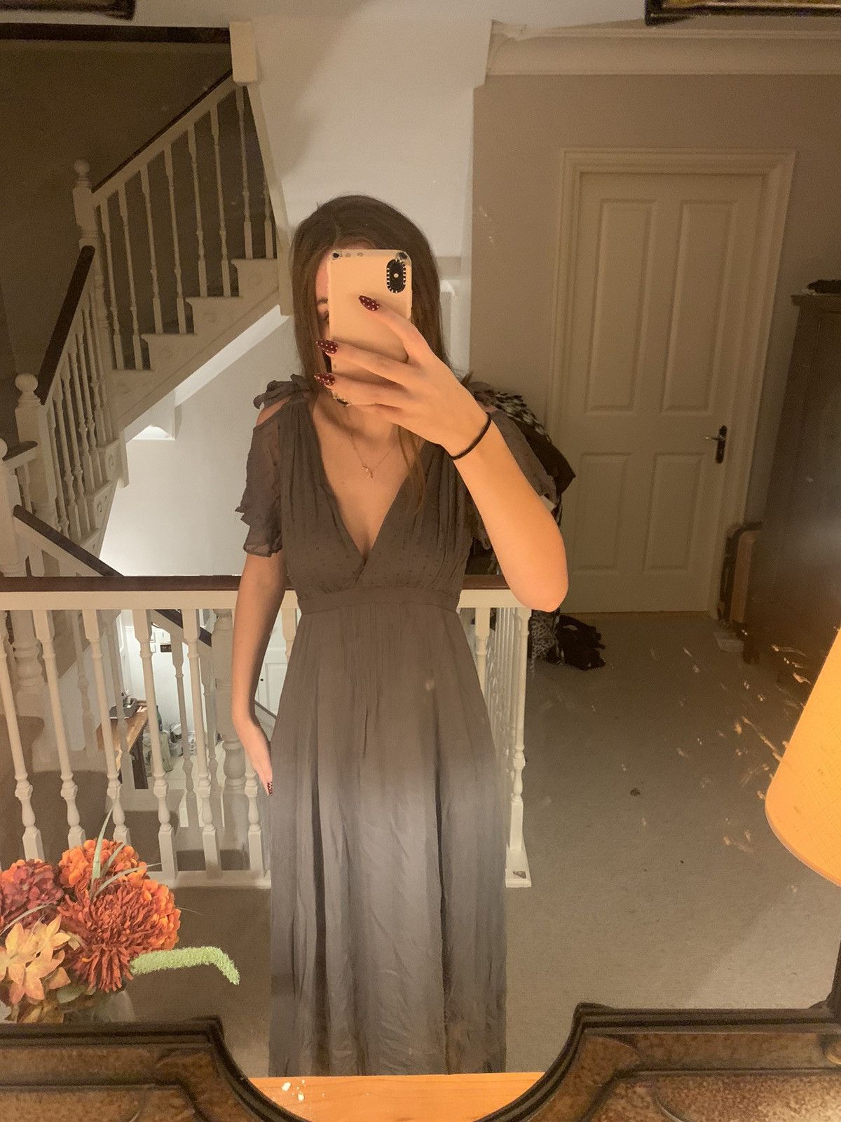 Other Noa Noa Grey Maxi Dress Size M / US 6-8 / IT 42-44 - 1 Thumbnail