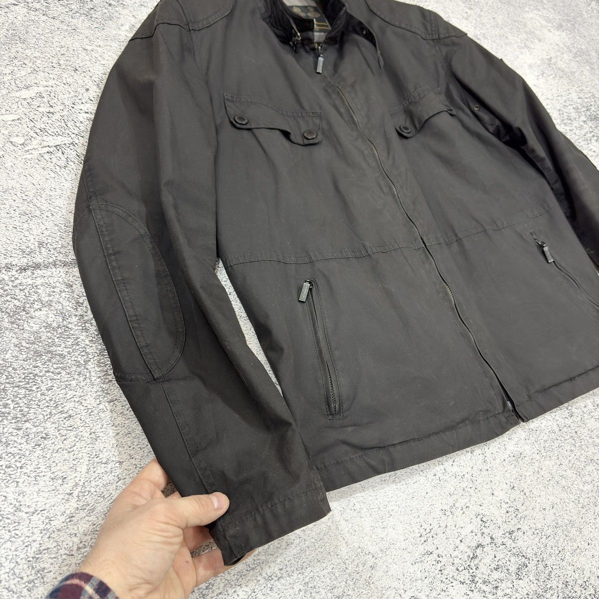 Barbour × Designer Waxed Barbour International Rebel Jacket XL size Size US XL / EU 56 / 4 - 3 Thumbnail