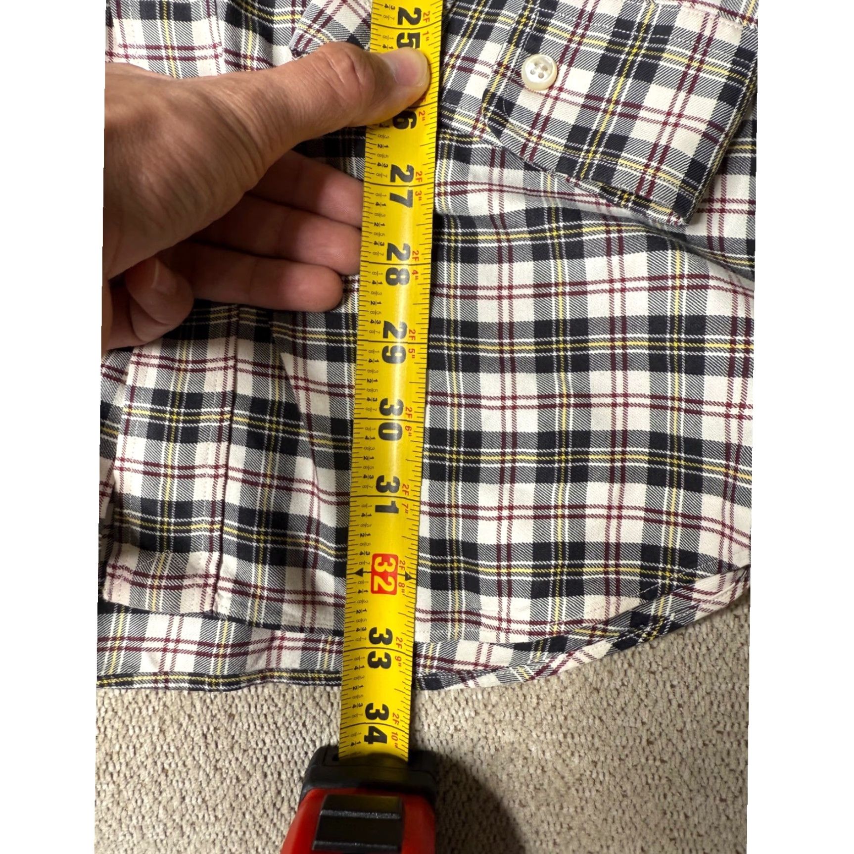 Ralph Lauren Ralph Lauren Plaid Shirt Long Sleeve Button-Down Collared Mens Large Size US L / EU 52-54 / 3 - 4 Thumbnail