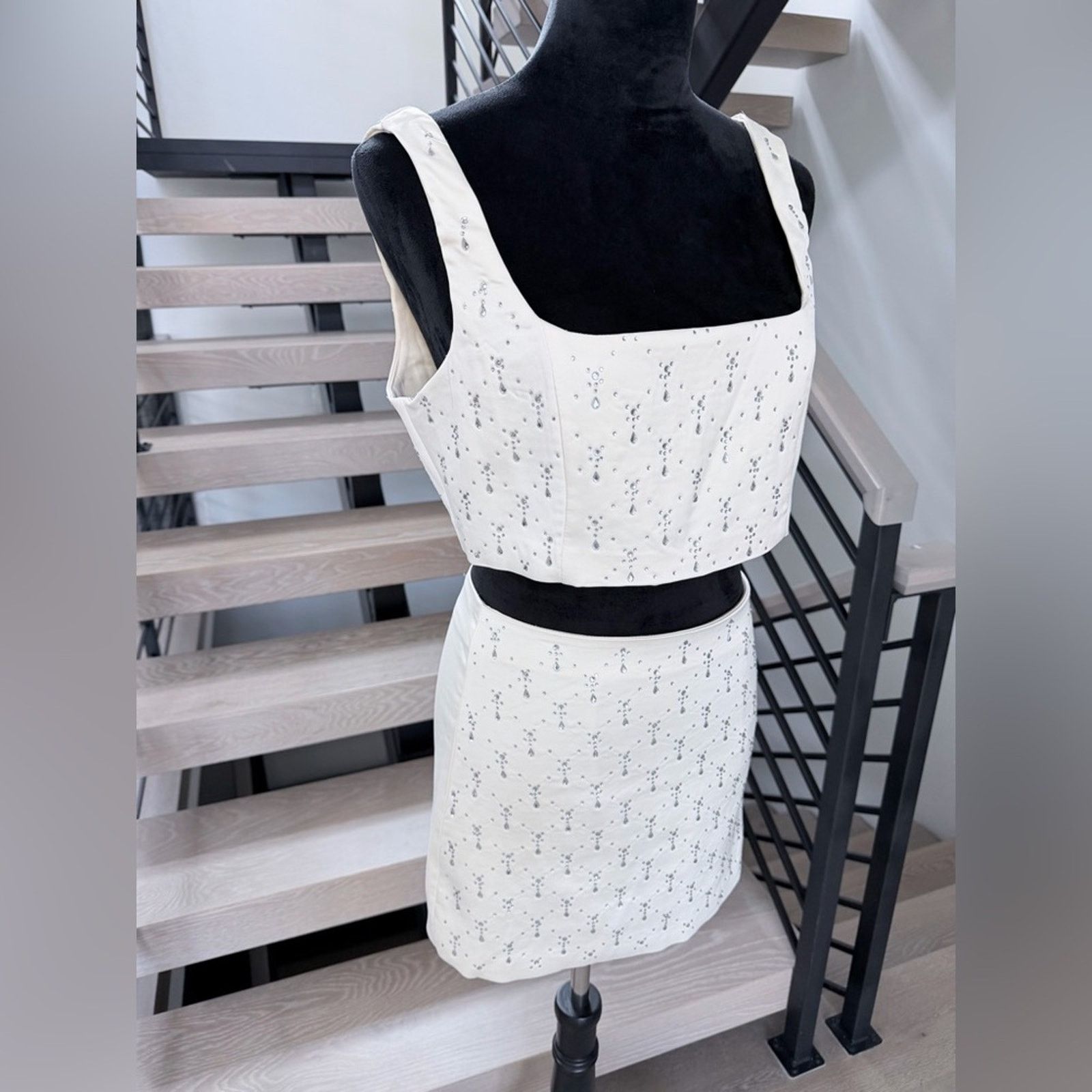 Other White Y2K Matching Skirt set .Top size M and skirt size S Size 26" / US 2 / IT 38 - 3 Thumbnail
