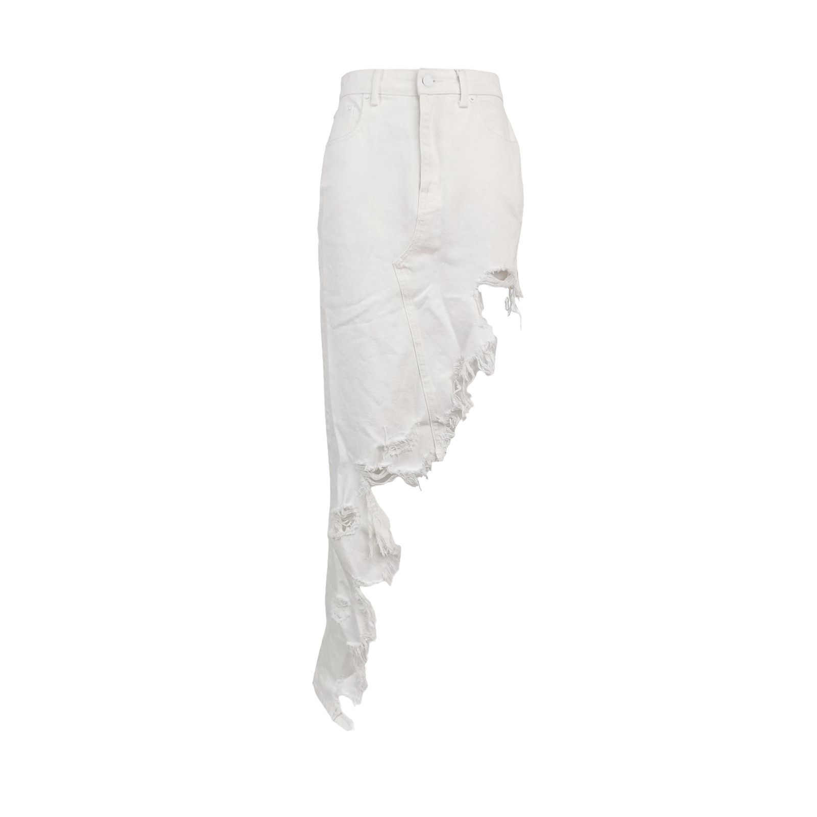 Alexander Wang Alexander Wang Asymmetric Distressed Maxi Skirt Size 25 Size 25" / US 0 / IT 36 - 1 Thumbnail