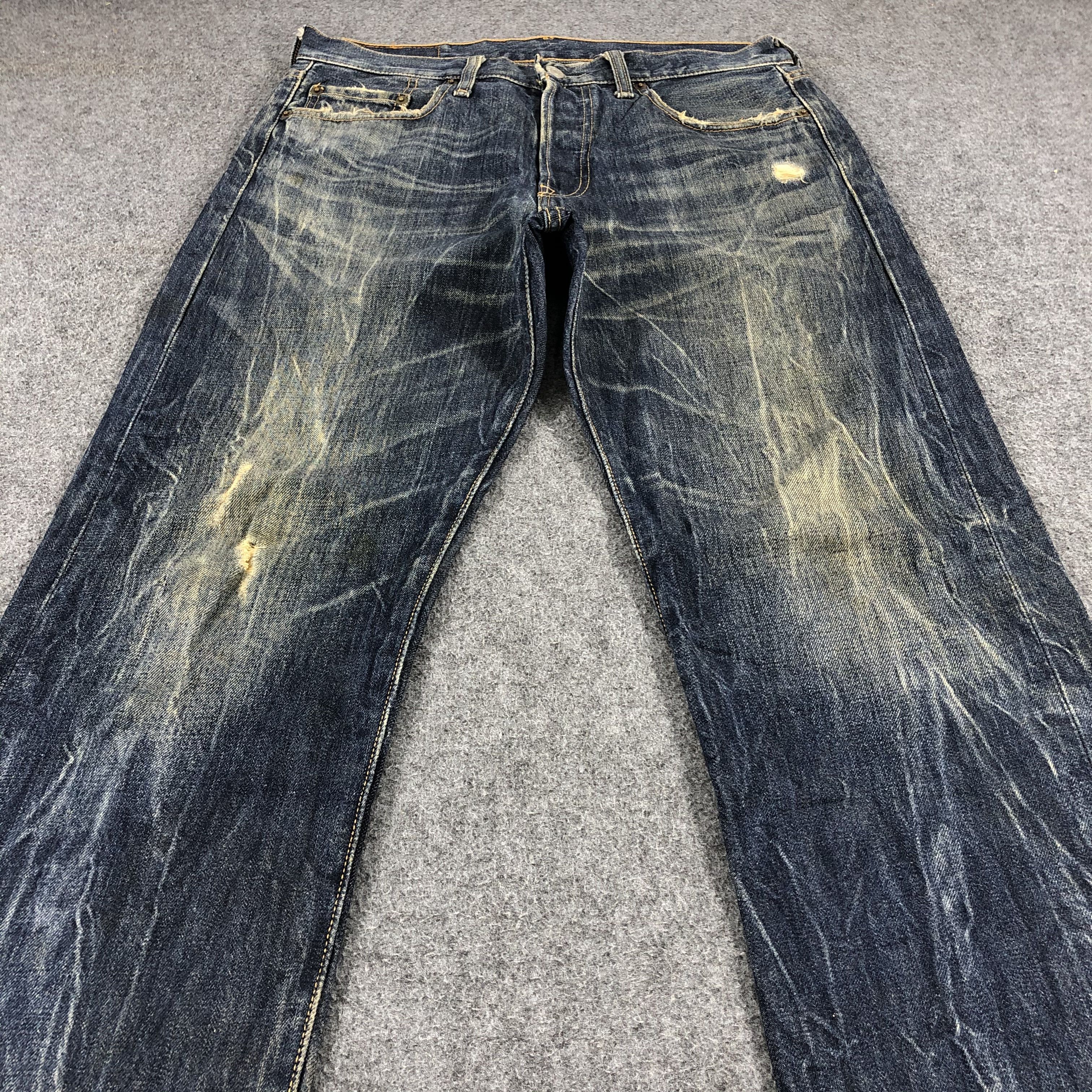 Levi's Vintage Levis 501 Jeans Dark Wash Denim KJ345 Size US 30 / EU 46 - 3 Thumbnail