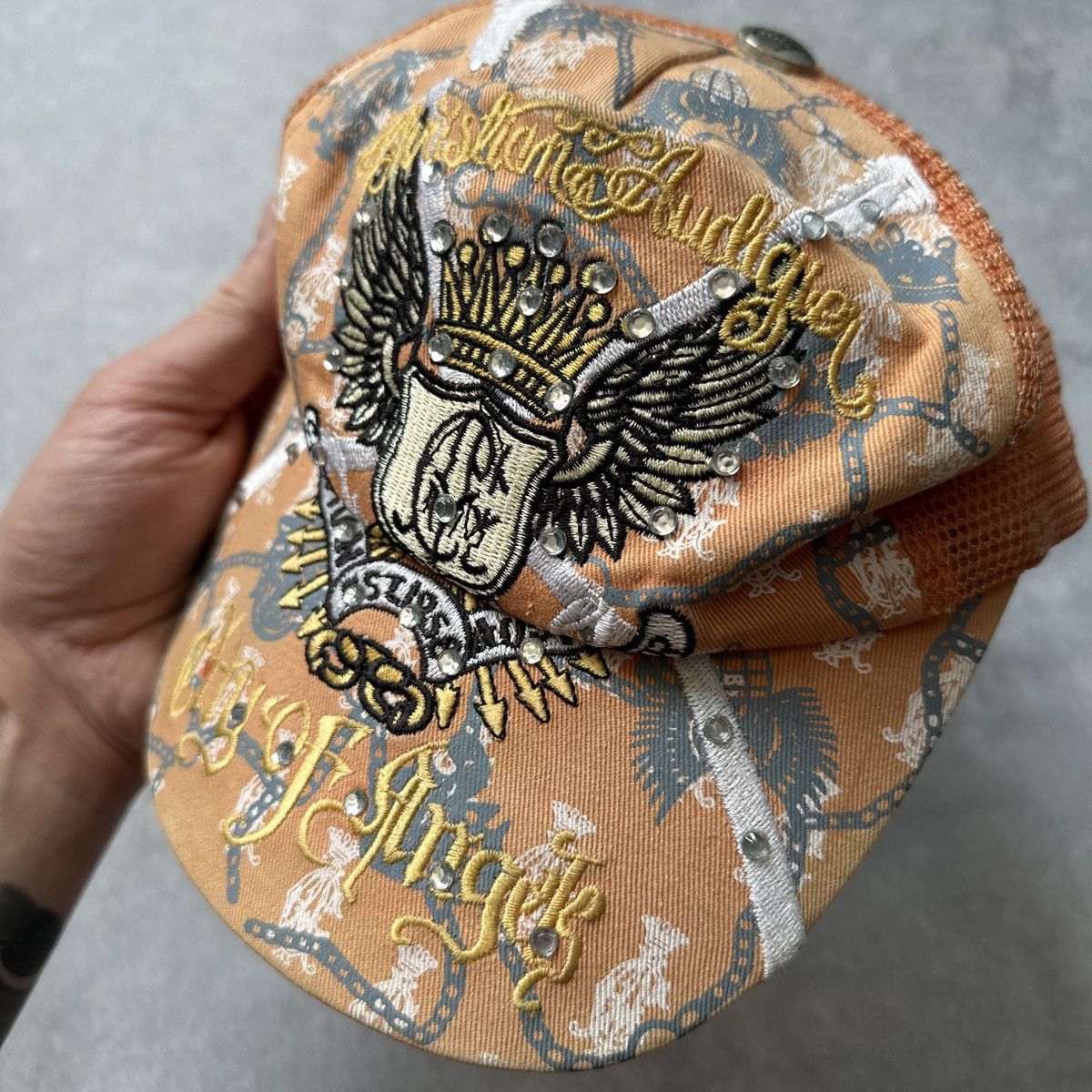 Christian Audigier Christian Audigier x Ed Hardy Hat Print Cap Size ONE SIZE - 4 Thumbnail
