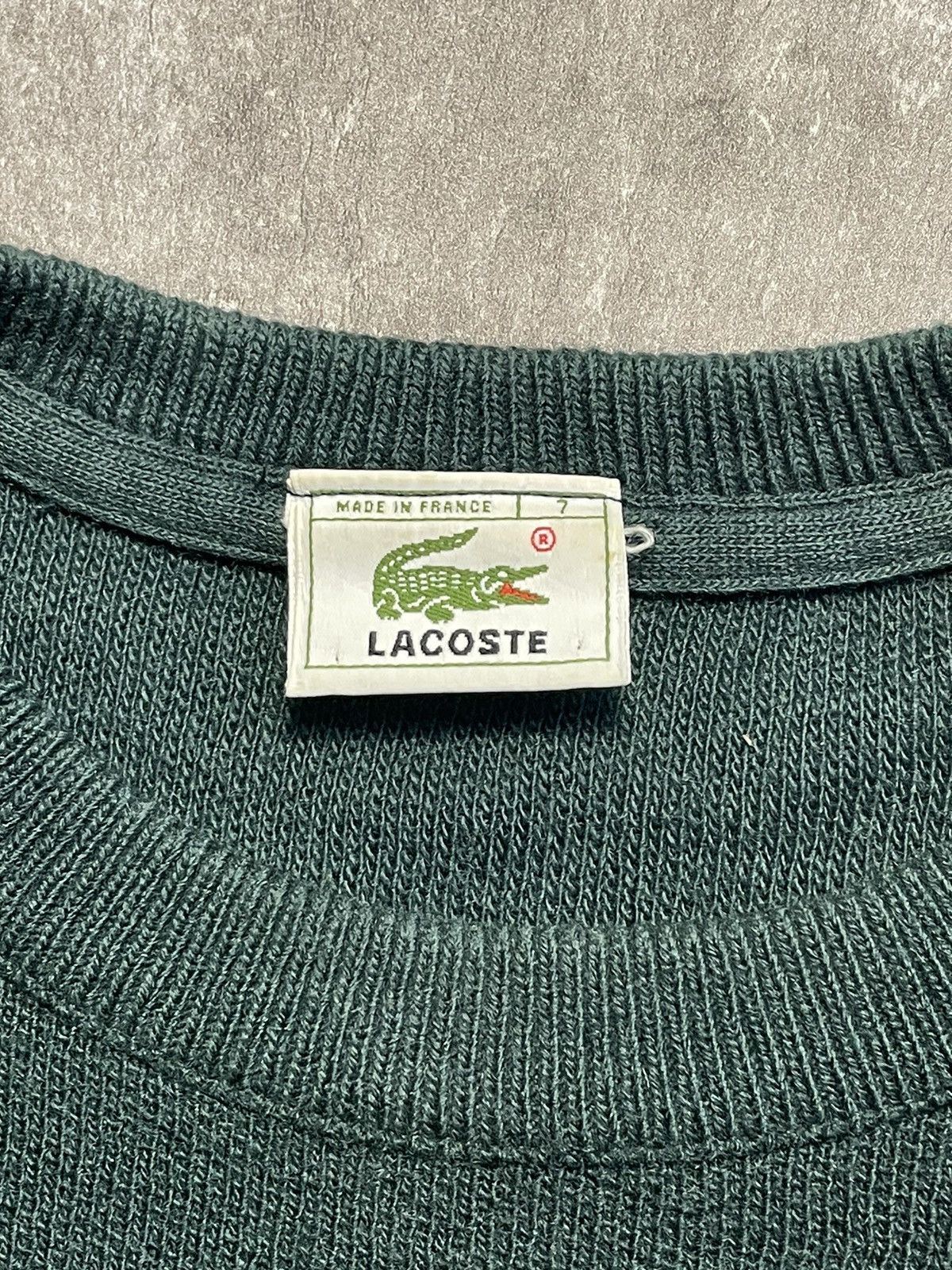 Lacoste Vintage Lacoste Green Sweater Knit Mini Logo Y2K 90s Size US XL / EU 56 / 4 - 5 Thumbnail