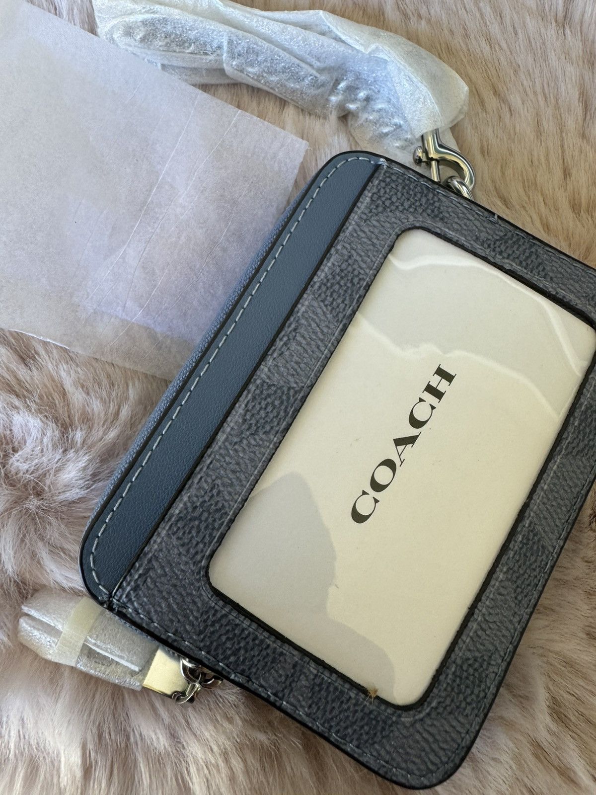 Coach NWT Coach CW883 Zip Card Case In Signature Canvas Size ONE SIZE - 3 Thumbnail