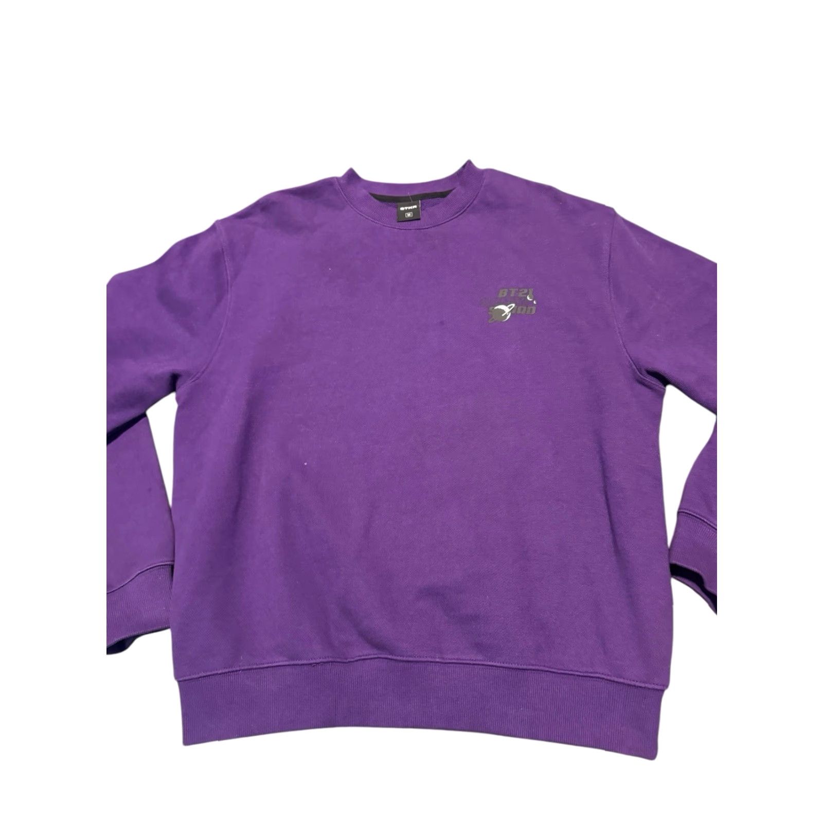 Vintage STKR BT21 Space Squad Sweatshirt MTM Japan Crewneck Purple Cartoon Size Medium Mens Size US M / EU 48-50 / 2 - 2 Thumbnail