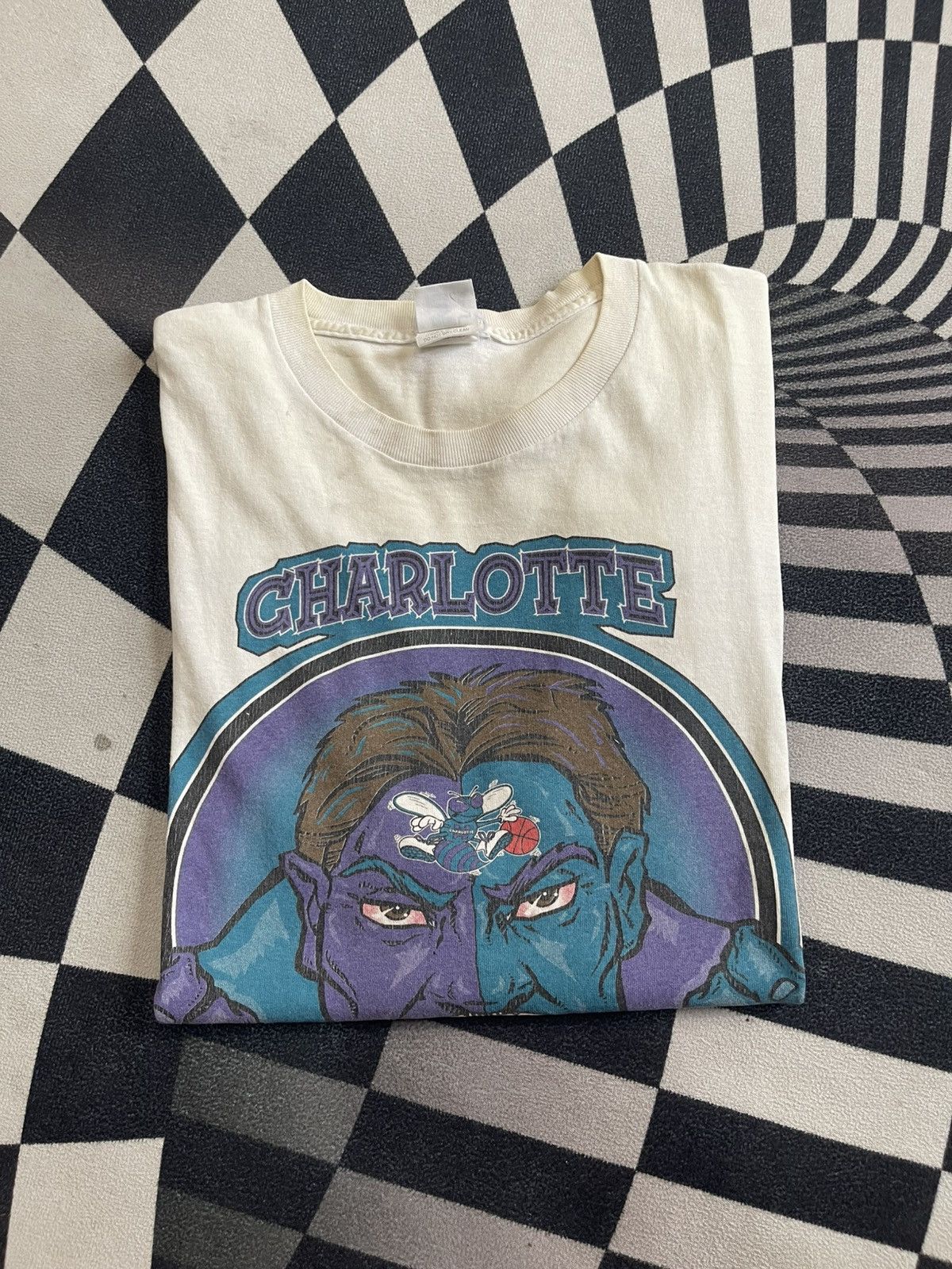 Starter ULTRA RARE VINTAGE CHARLOTTE HORNETS STARTER SHIRT L/XL Size US XL / EU 56 / 4 - 1 Thumbnail