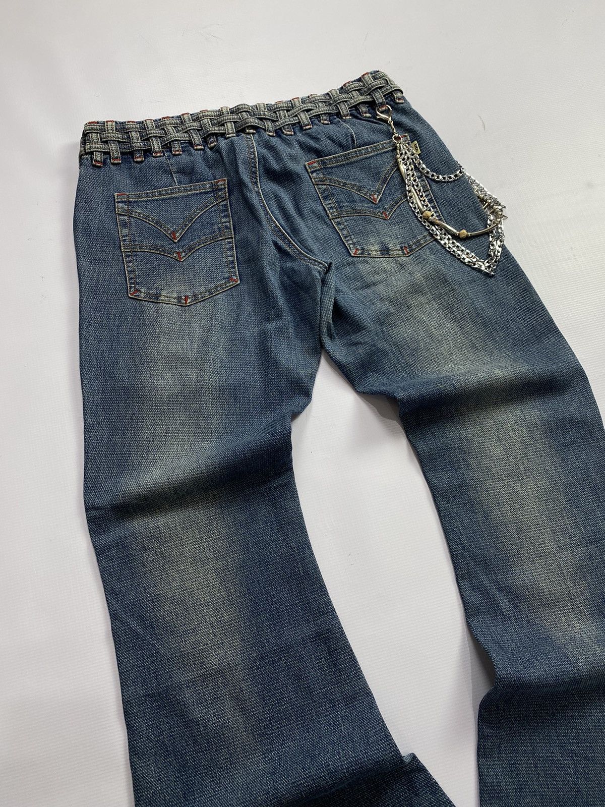 If Six Was Nine × Japanese Brand × Le Grande Bleu (L.G.B.) 2000s BABE Super Flare Jean Size US 32 / EU 48 - 4 Thumbnail