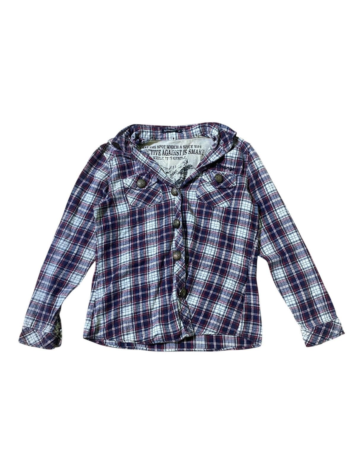 Yasuyuki Ishii CORNFLAKE JAPANESE BRAND BUTTON UP Size L / US 10 / IT 46 - 1 Thumbnail