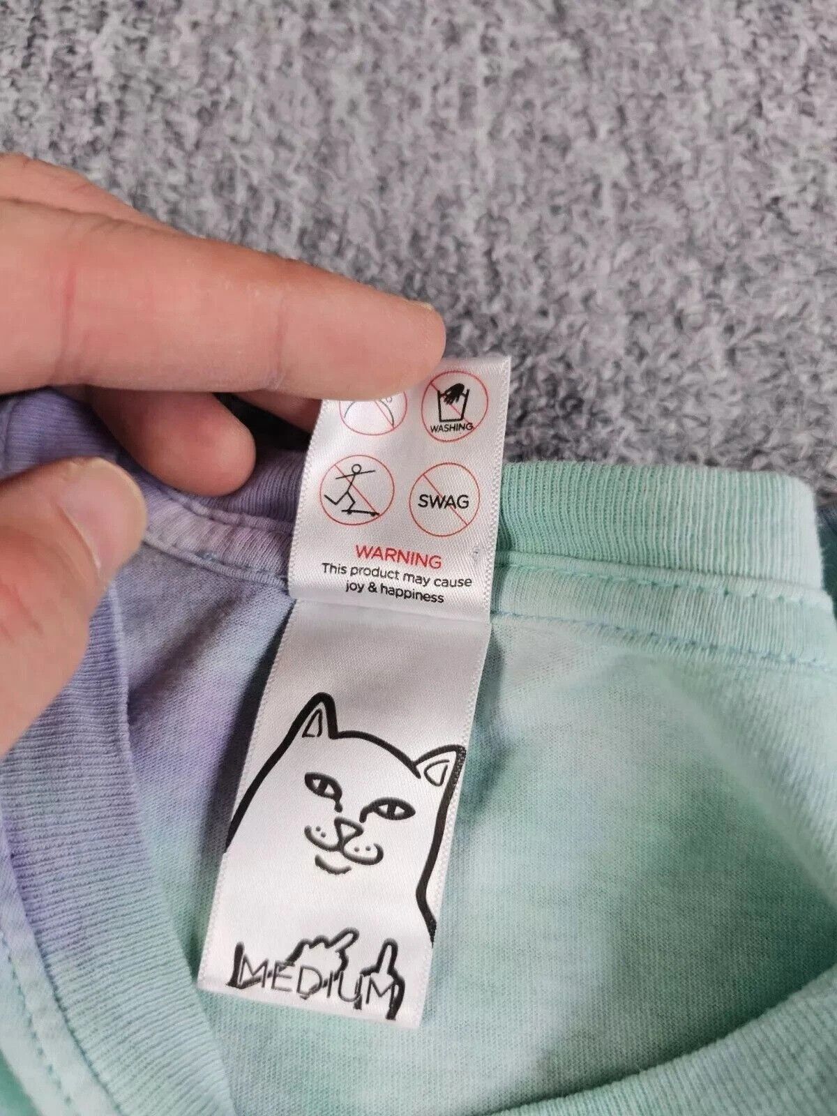 RIPNDIP RIPNDIP Nice Wizard Long Sleeve Tee Psychedelic Tie Dye Med Size US M / EU 48-50 / 2 - 5 Thumbnail