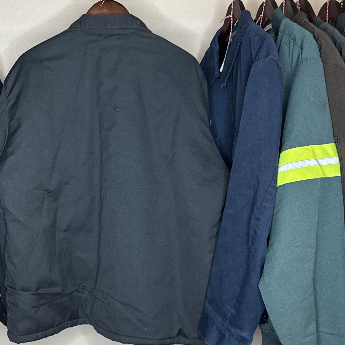 Vintage faded 90s mechanic work jacket Size US XL / EU 56 / 4 - 2 Thumbnail