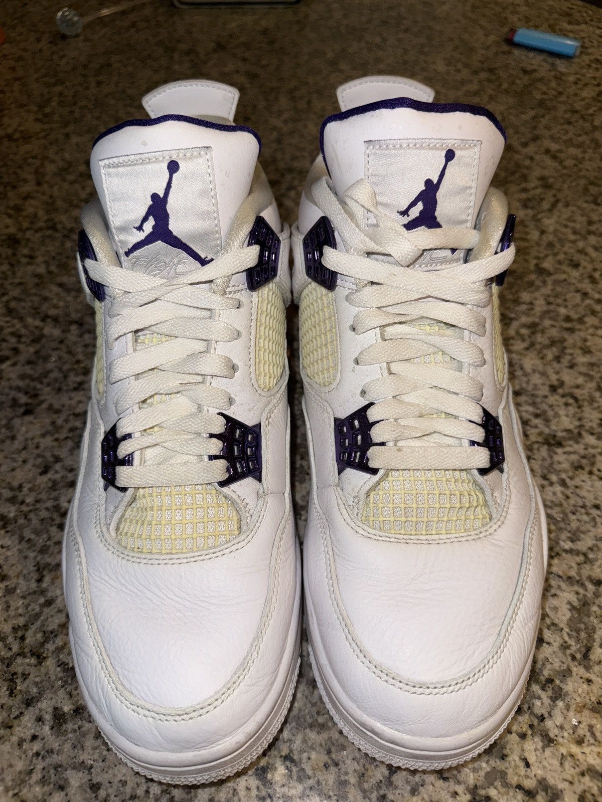 Jordan Brand Jordan 4 Retro Metallic Purple Size US 9.5 / EU 42-43 - 3 Thumbnail