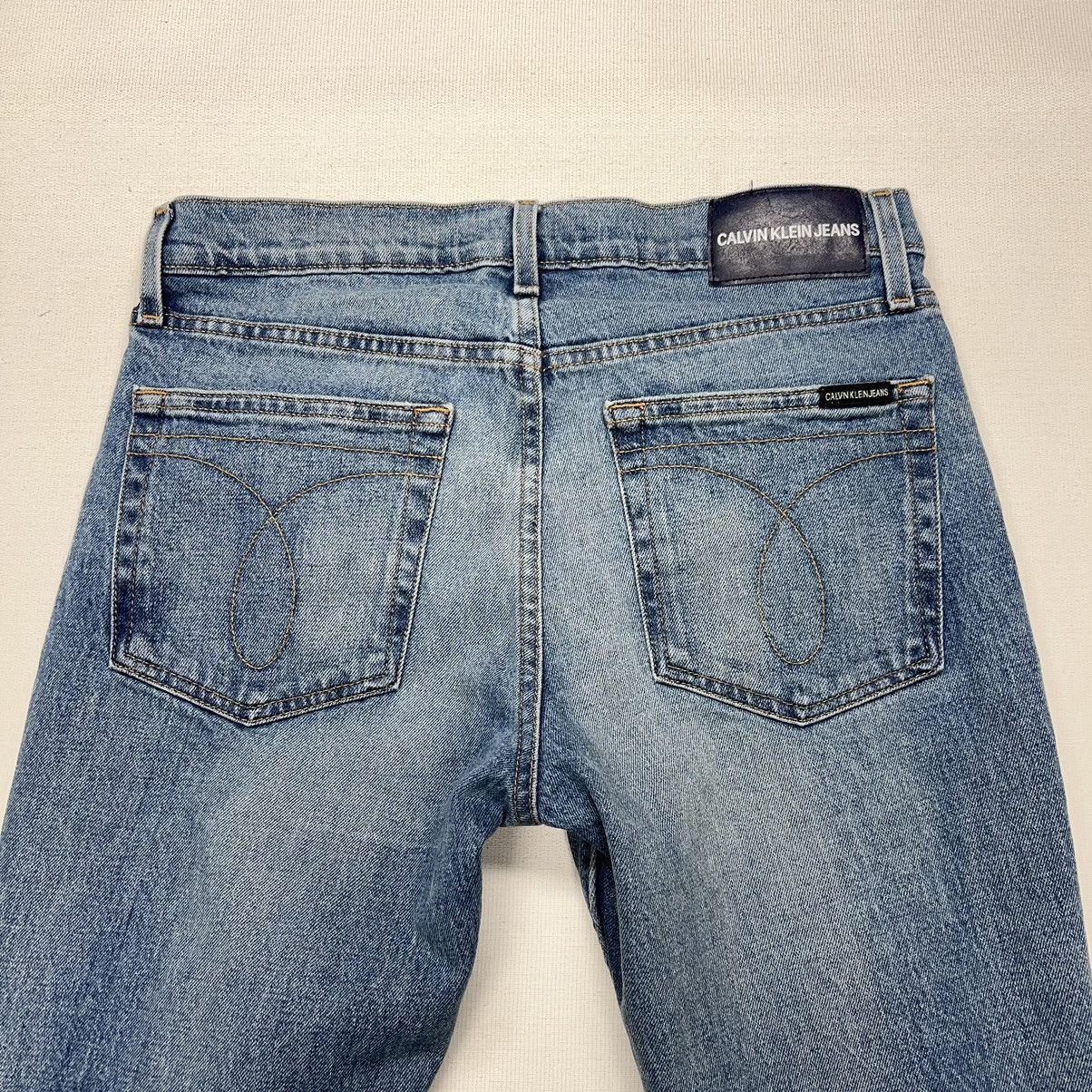 Calvin Klein Calvin Klein Jeans Blue Slim Fit Distressed Regular Denim Size US 30 / EU 46 - 15 Thumbnail