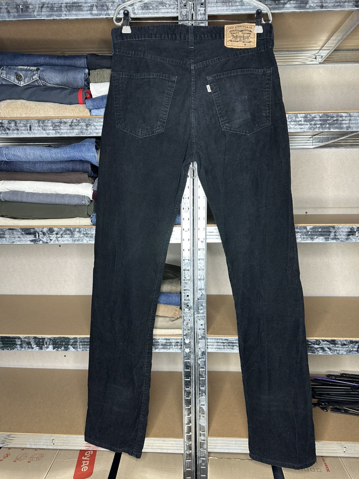 Levi's 33/36 Levi’s Black Y2K Vintage Cowboy Corduroy Velvet Pants Size US 33 - 2 Thumbnail