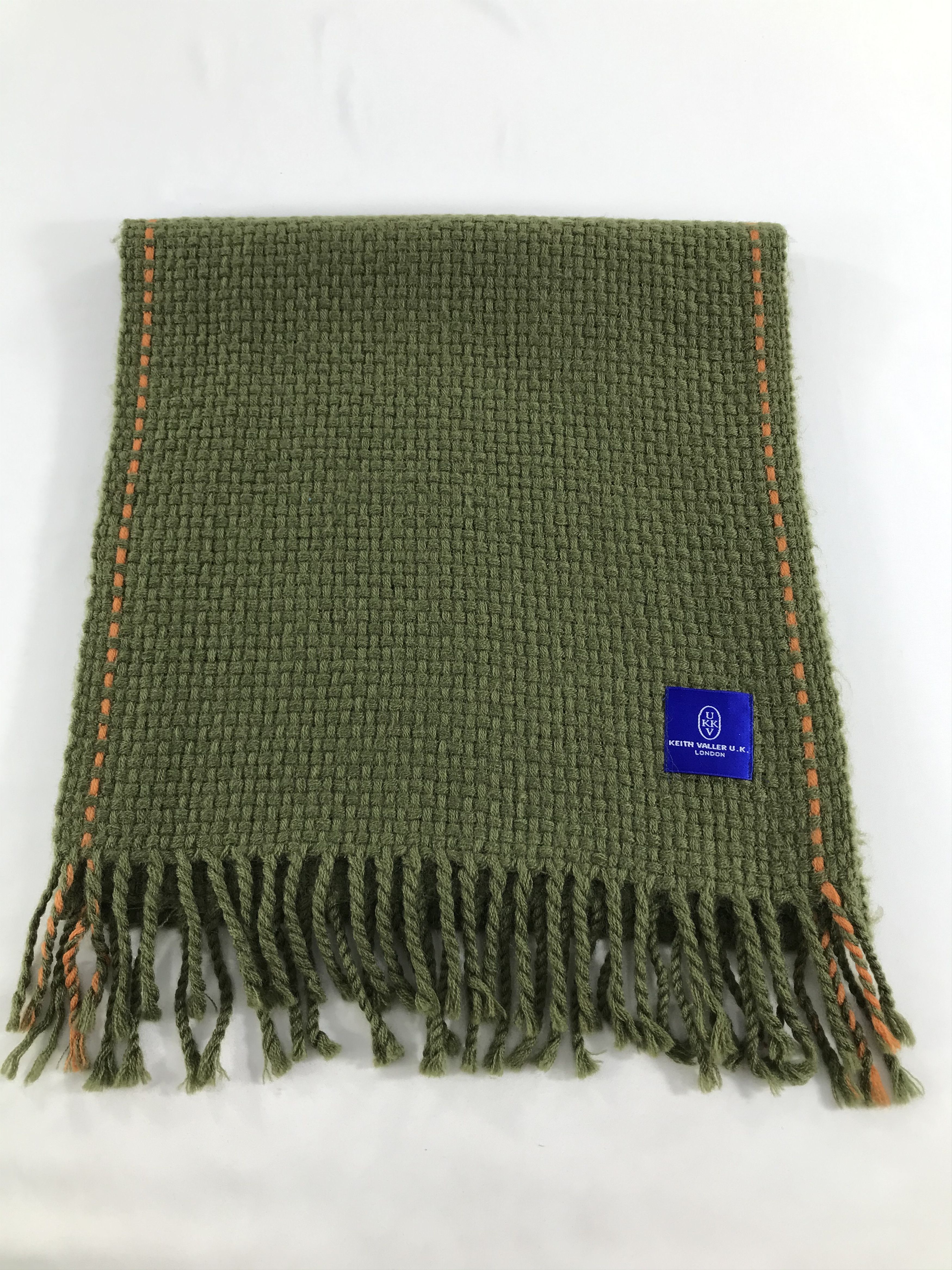Vintage Keith Valler U.K Scarf Muffler Wool V175 Size ONE SIZE - 2 Thumbnail