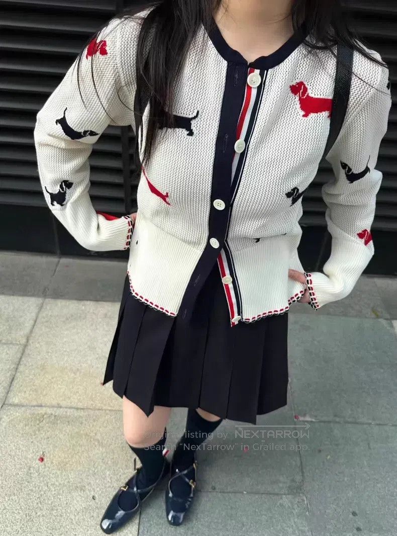 Thom Browne Thom Browne Classic Pleated Skirt with Dark Blue Gold Butt Size 25" / US 0 / IT 36 - 8 Thumbnail