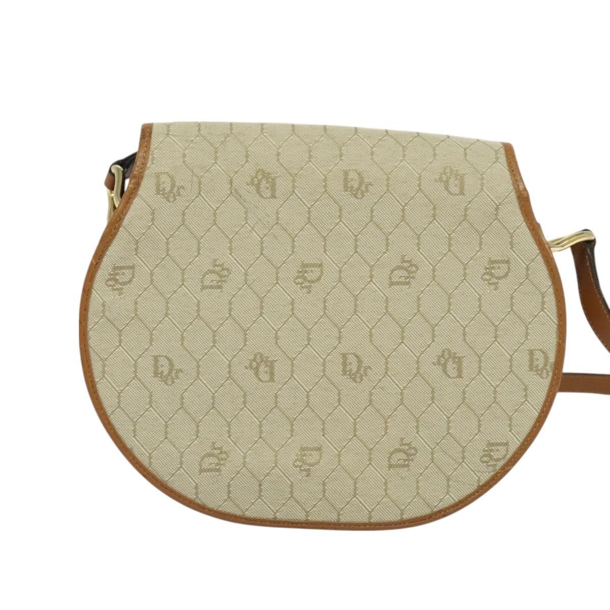 Dior DIOR Honeycomb Canvas Shoulder Bag Pvc Beige Gold Size ONE SIZE - 3 Thumbnail