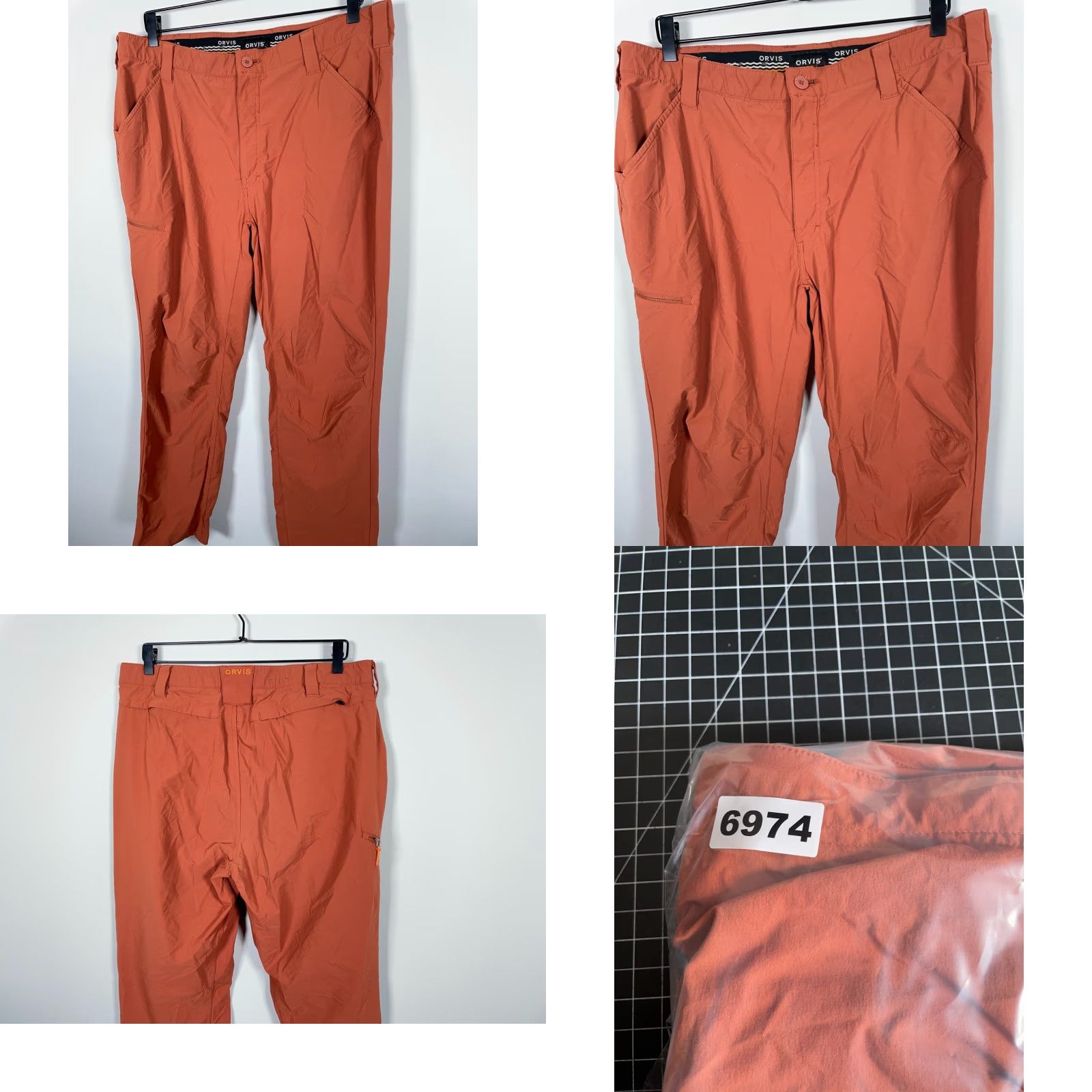Orvis Orvis Pants Men 38 x 31 Nylon Spandex Burnt Orange Chino Outdoor Lightweight Stretch Straight Converse?. Size US 38 / EU 54 - 9 Thumbnail