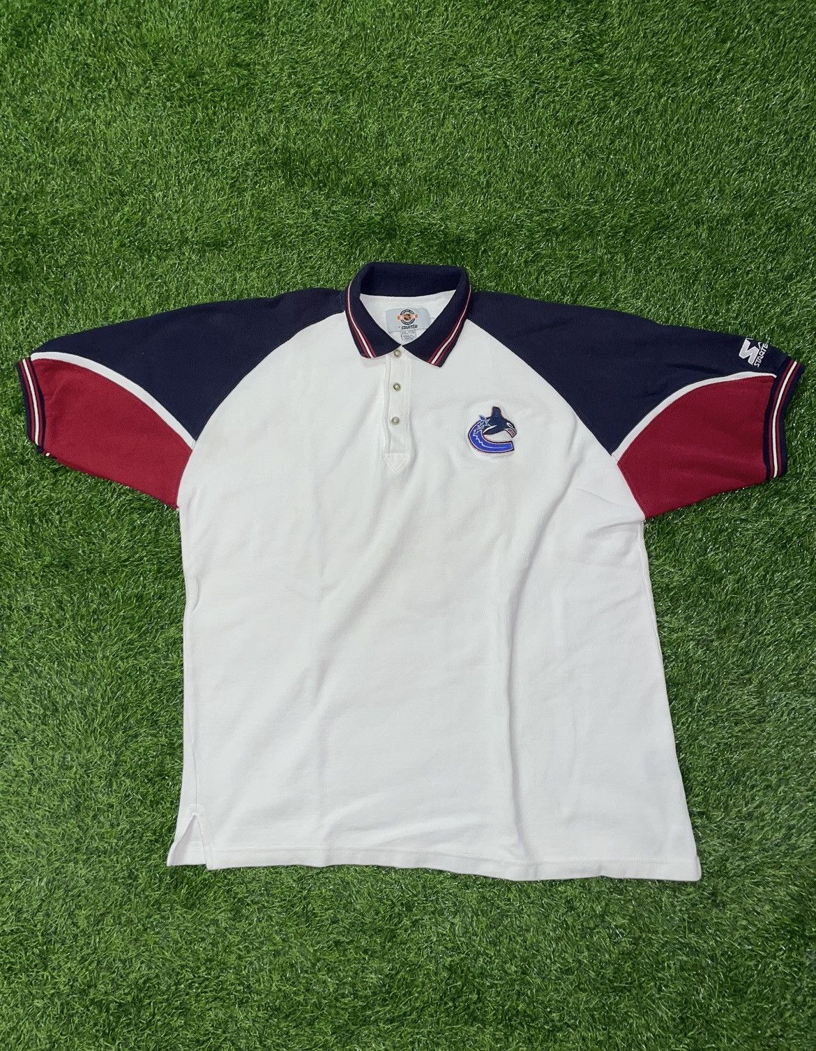 NHL × Vintage Vintage NHL Starter Vancouver Canucks Polo Shirt Size XXL Size US XXL / EU 58 / 5 - 1 Thumbnail