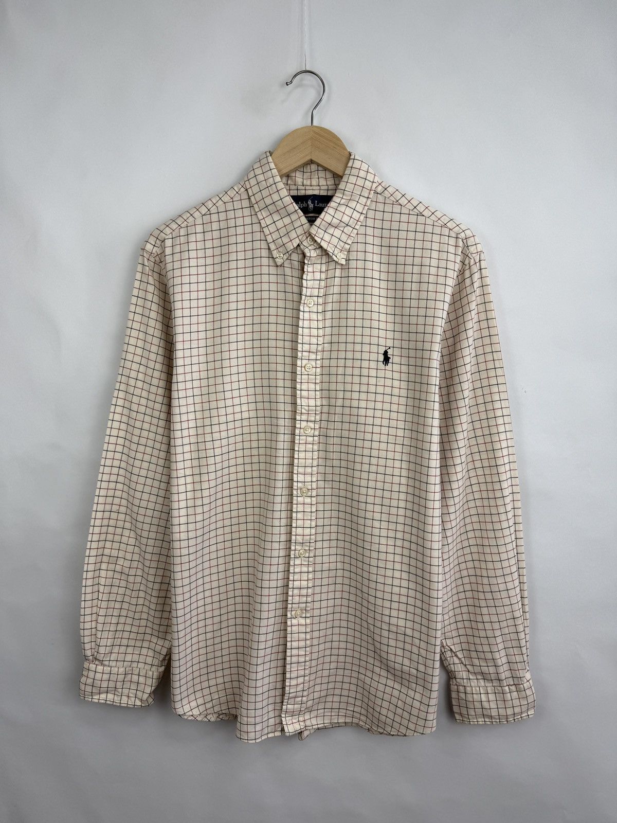 Polo Ralph Lauren 🇺🇸 Vintage 90s Ralph Lauren Flannel Custom Fit Shirt Retro Size US L / EU 52-54 / 3 - 3 Thumbnail