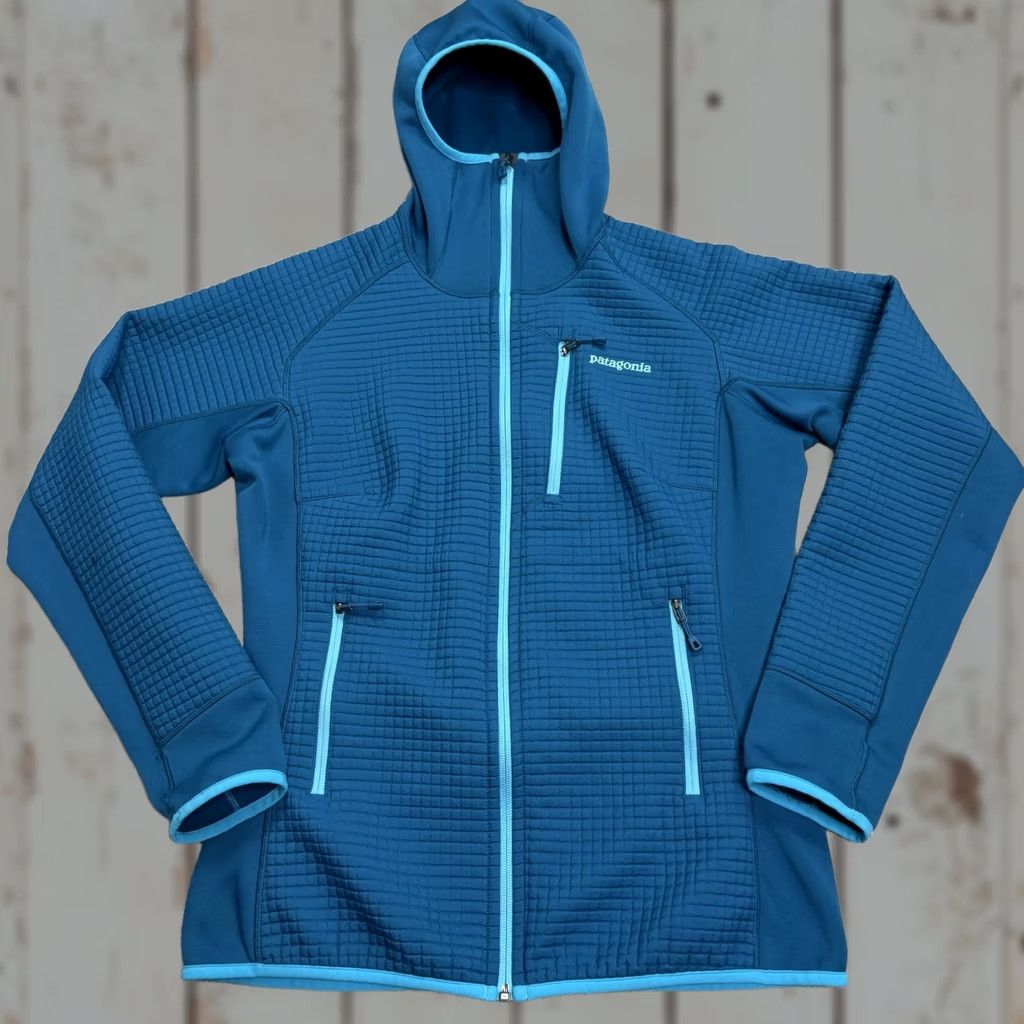 Patagonia Patagonia Jacket Womens Medium Blue Dual Aspect Hoody Full Zip Polartec Power Dry Stretch Hooded Size M / US 6-8 / IT 42-44 - 1 Thumbnail