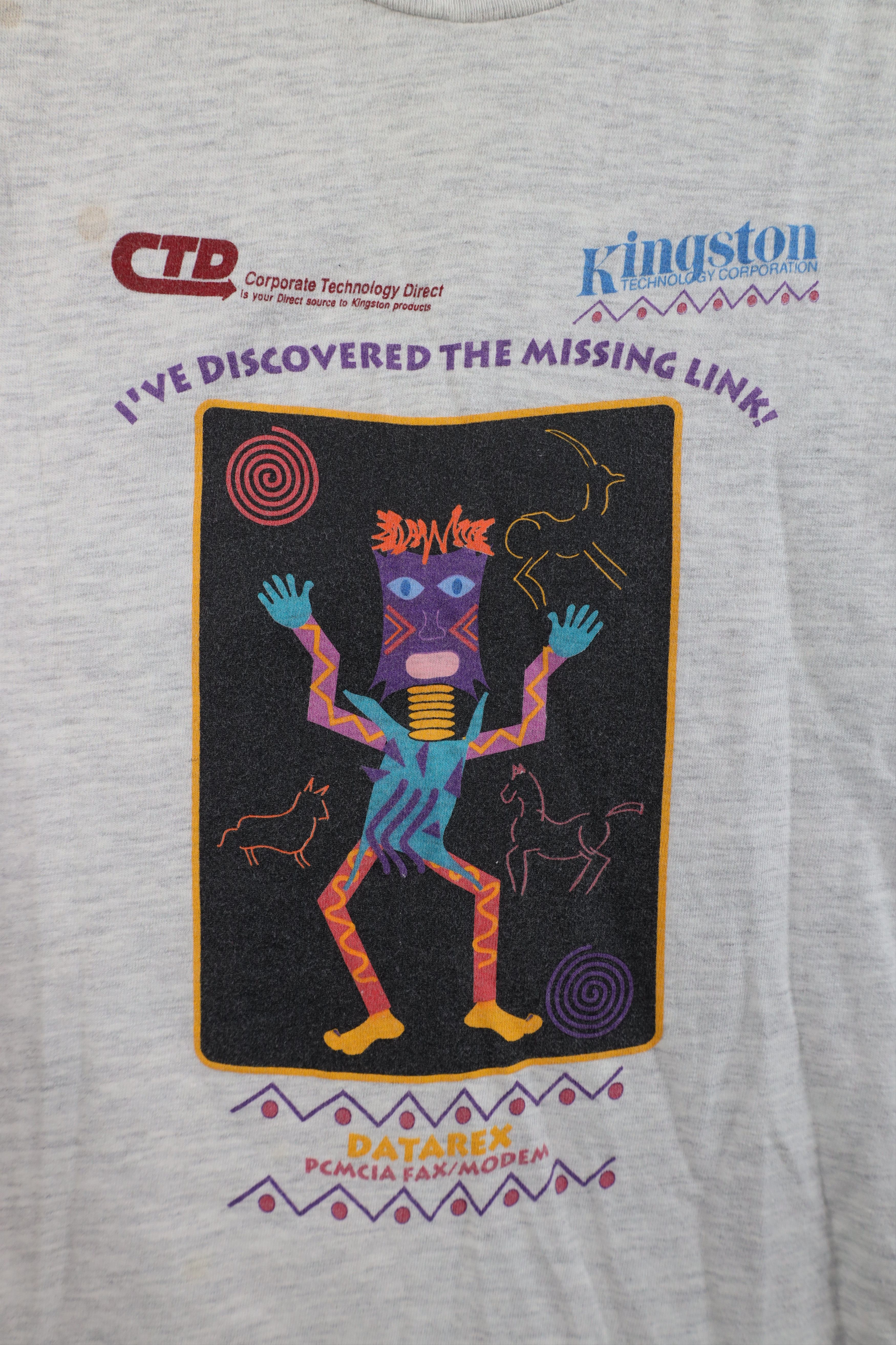 Vintage Vintage 90s Streetwear Kingston Technology T-Shirt USA Size US XL / EU 56 / 4 - 4 Thumbnail