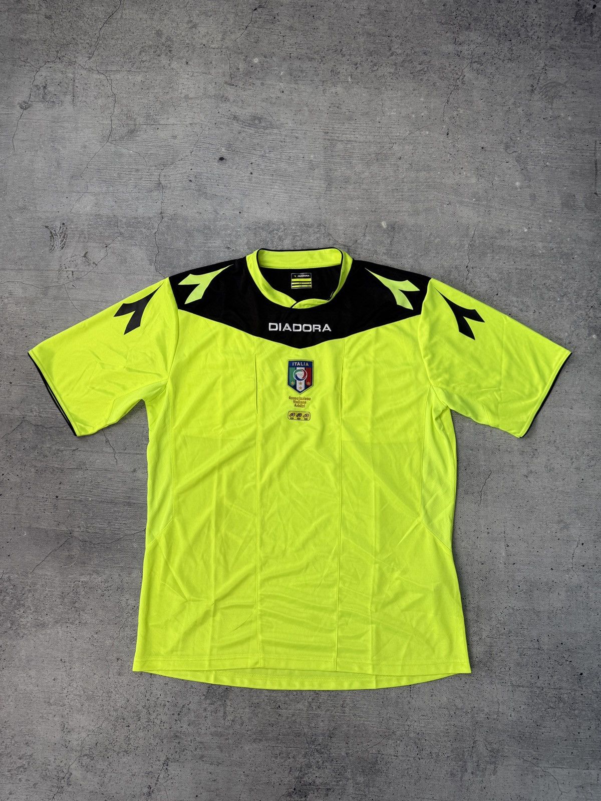 Vintage Diadora Referee ITALY FOOTBALL SHIRT JERSEY