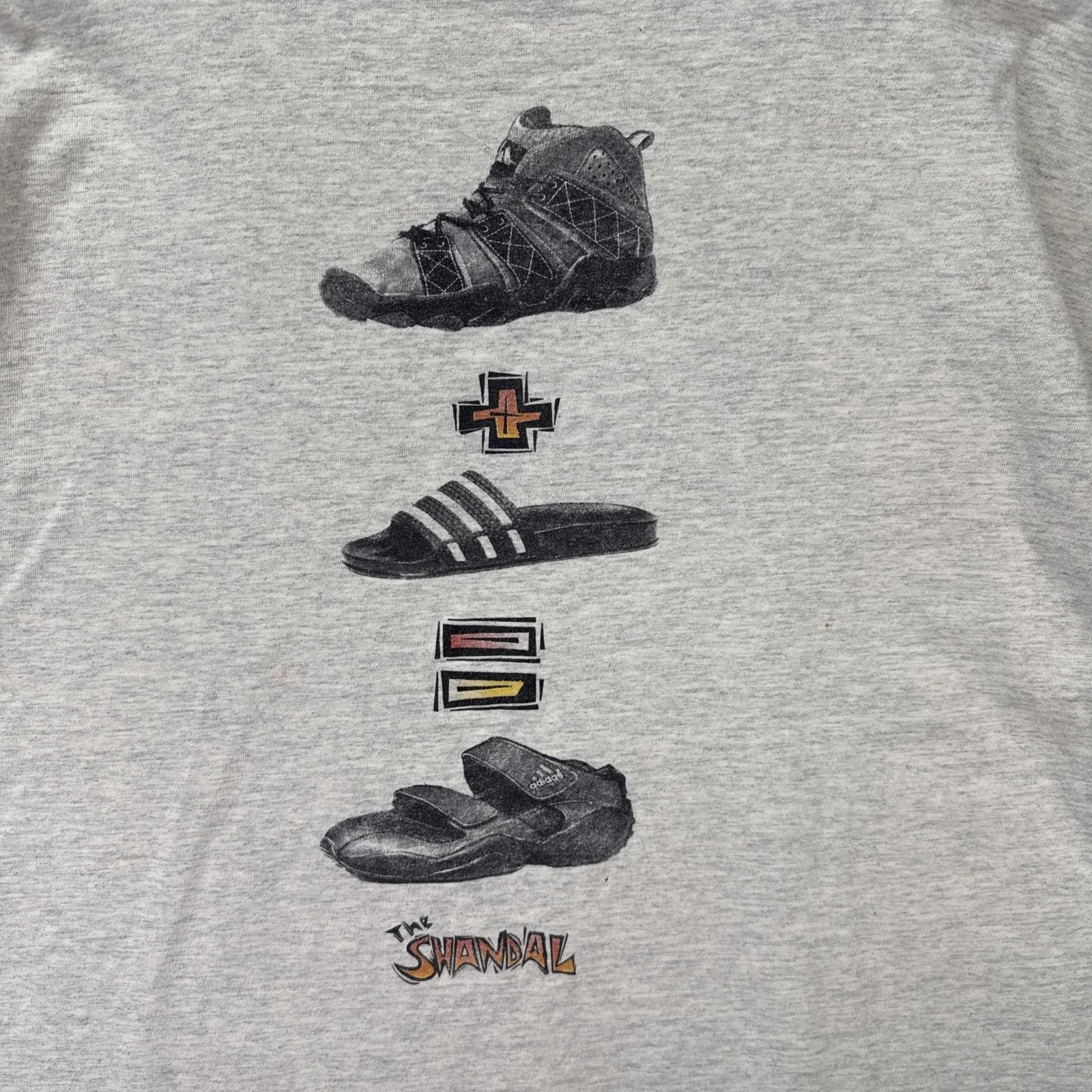 Adidas Vintage Adidas Shirt Mens XL Gray 90s Sandal Shoe Adventure Size US XL / EU 56 / 4 - 8 Thumbnail