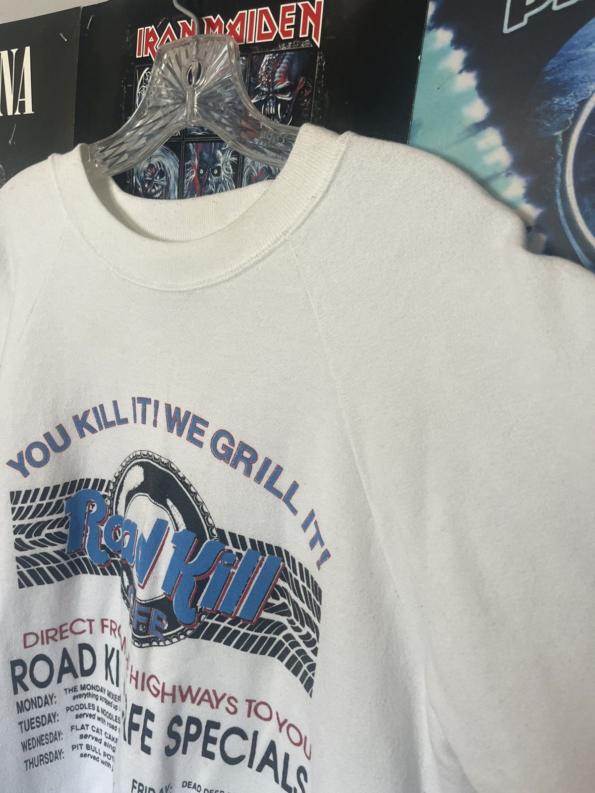 Hard Rock Cafe Vintage 90’s made USA Road Kill Cafe Parody Humor Sweatshirt Size US L / EU 52-54 / 3 - 7 Thumbnail