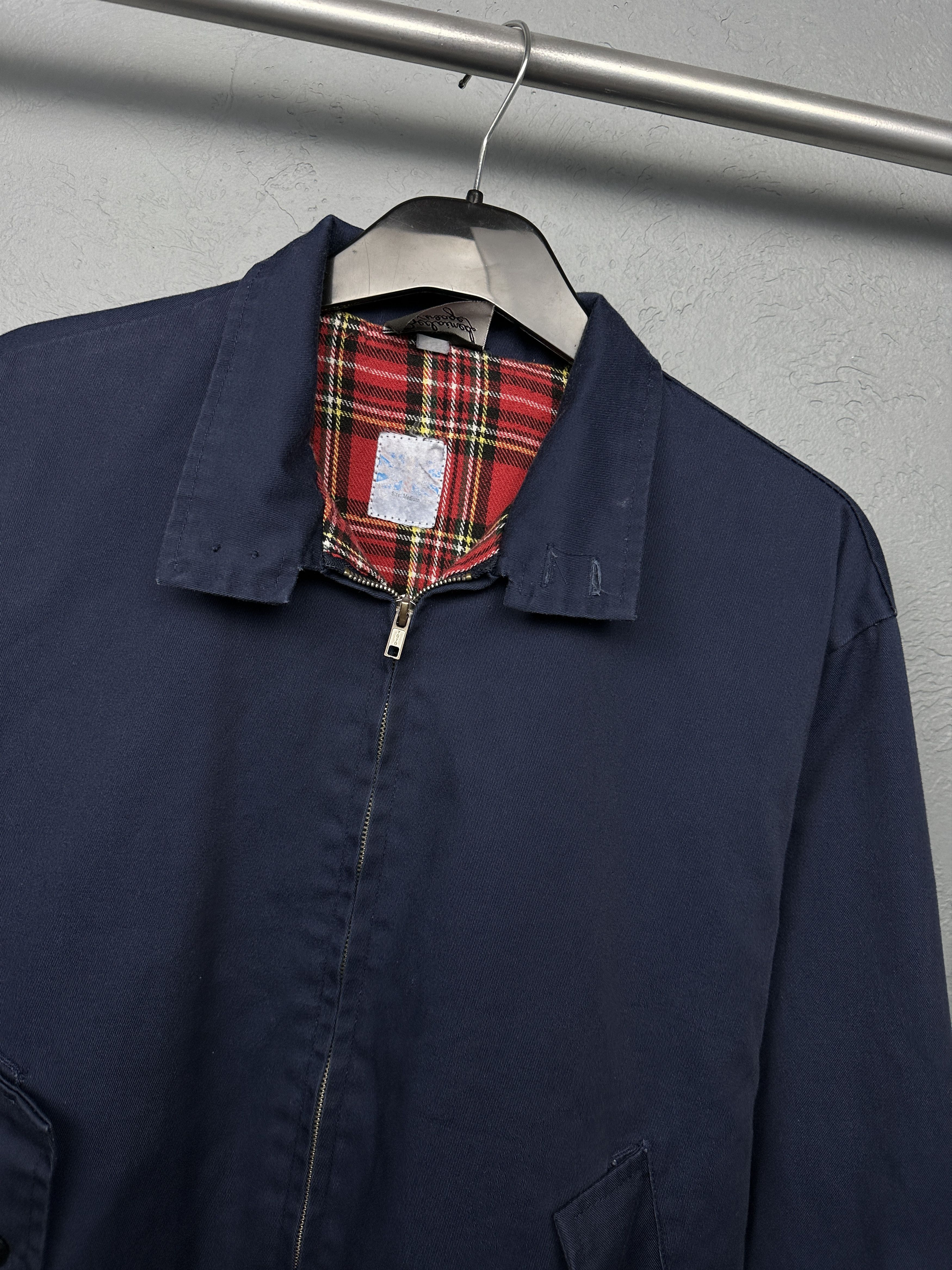 New England Outerwear × Vintage Vintage England Plaid Lined Collared Bomber Jacket Size US M / EU 48-50 / 2 - 2 Thumbnail