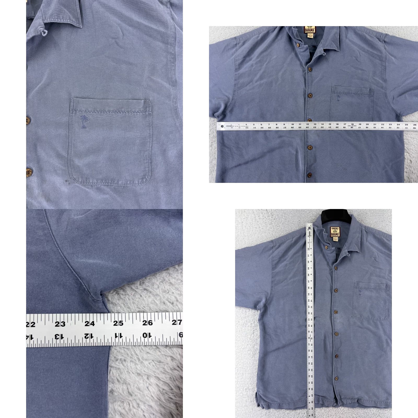 Tommy Bahama Tommy Bahama Shirt Mens Large Blue Silk Button Up Hawaiian Beach Vacation Camp Size US L / EU 52-54 / 3 - 8 Thumbnail