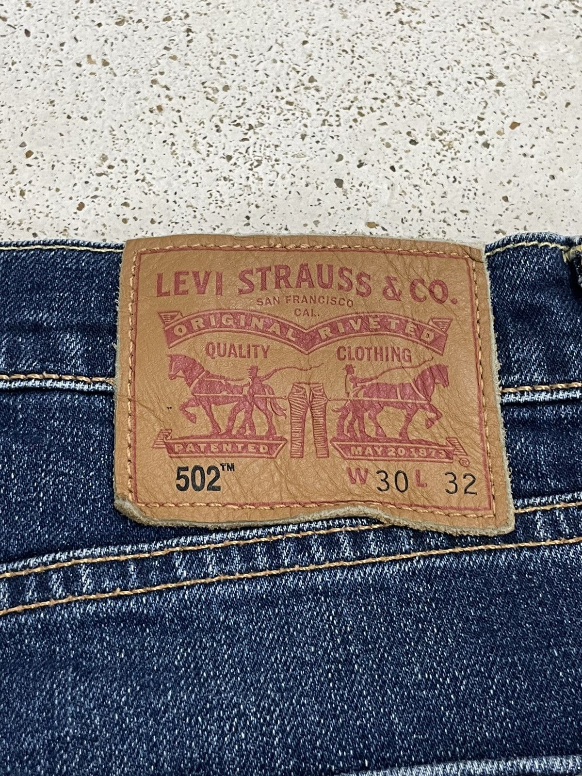 Levi's Levis 502 Distressed SelfRepair My Art Slim Size US 30 / EU 46 - 15 Thumbnail