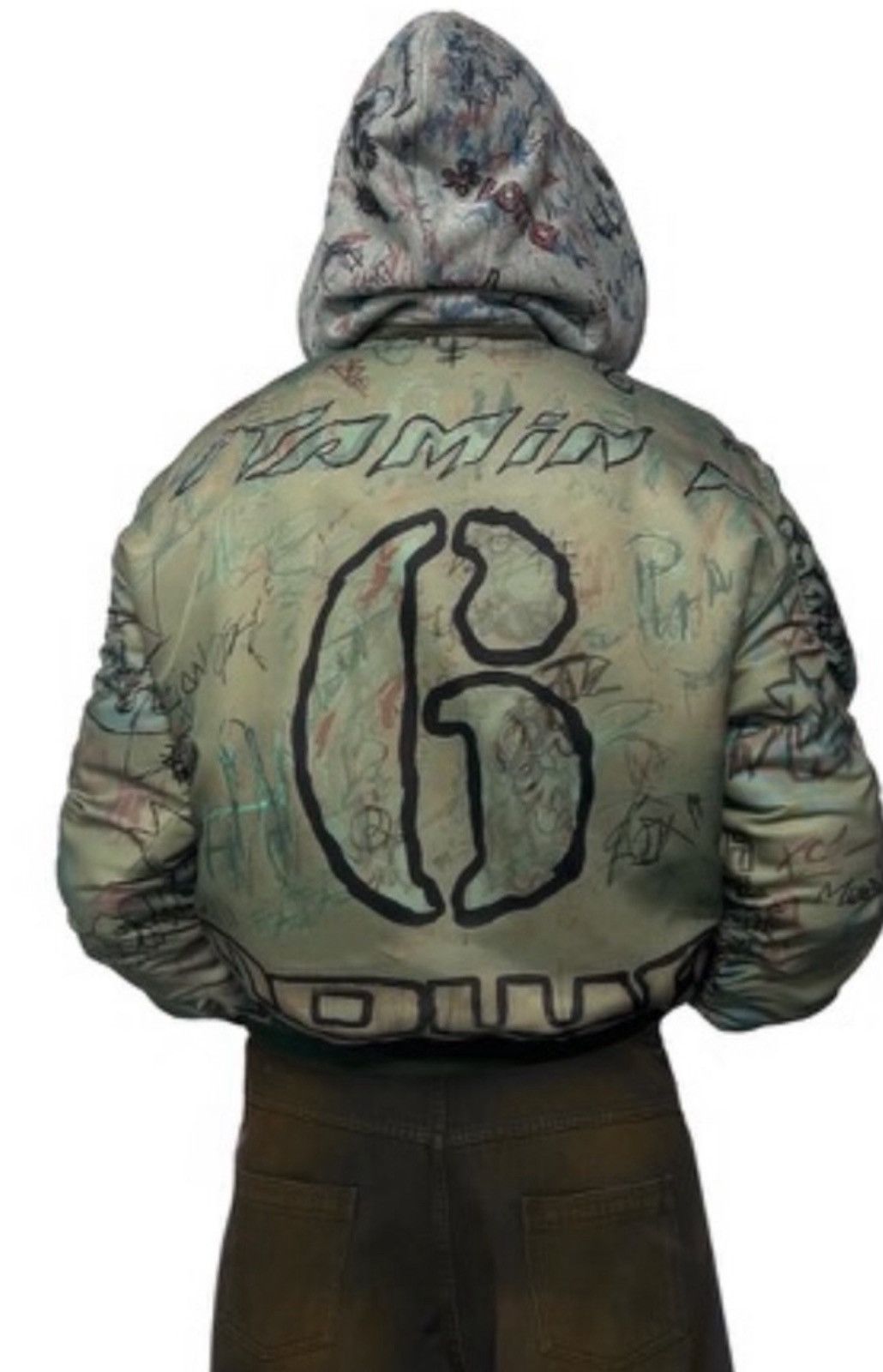 Mowalola Mowalola Graffiti Bomber Size US L / EU 52-54 / 3 - 22 Thumbnail