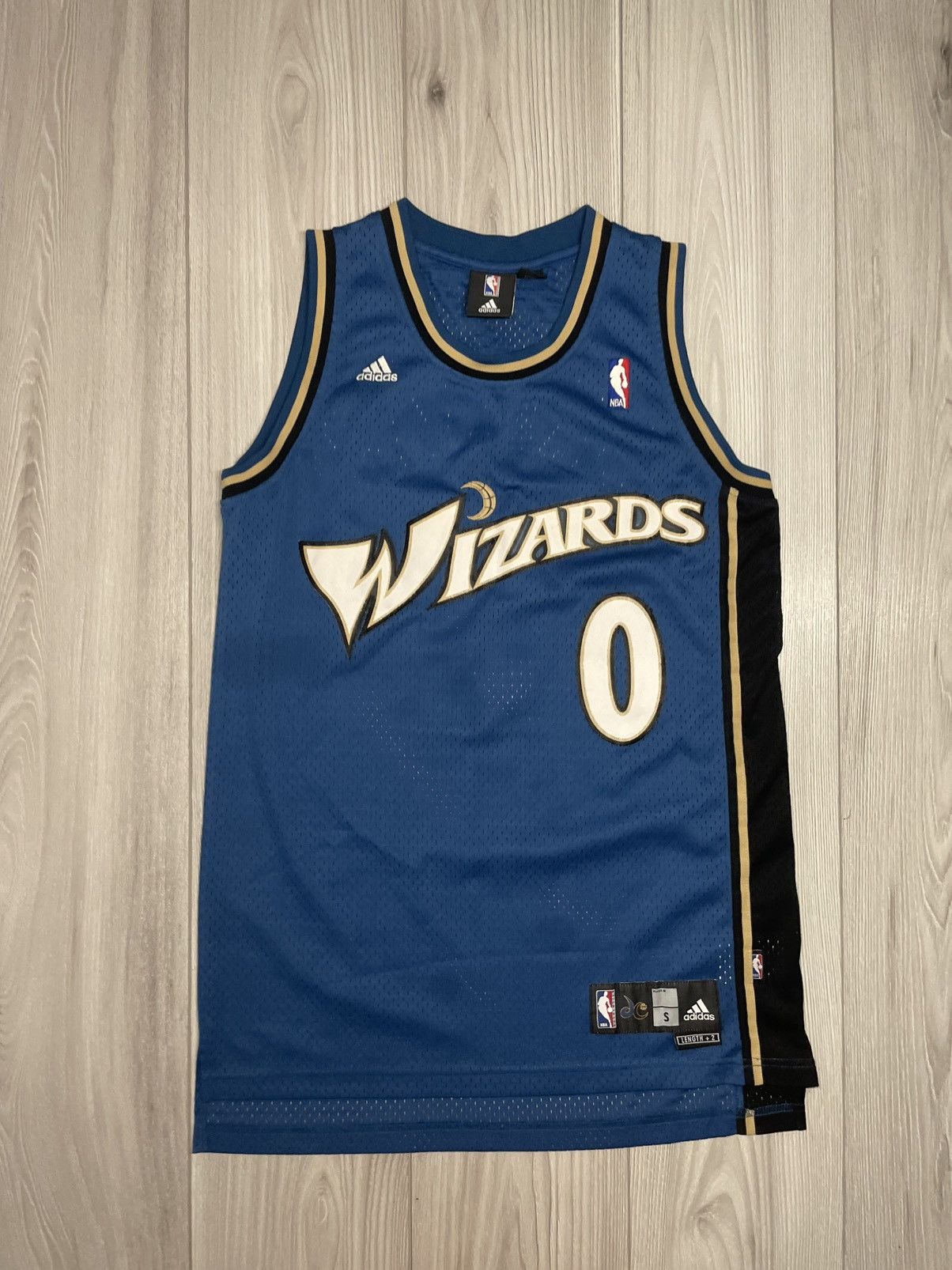Adidas Vintage Adidas Washington Wizzards #0 Gilbert Arenas NBA Size US S / EU 44-46 / 1 - 3 Thumbnail