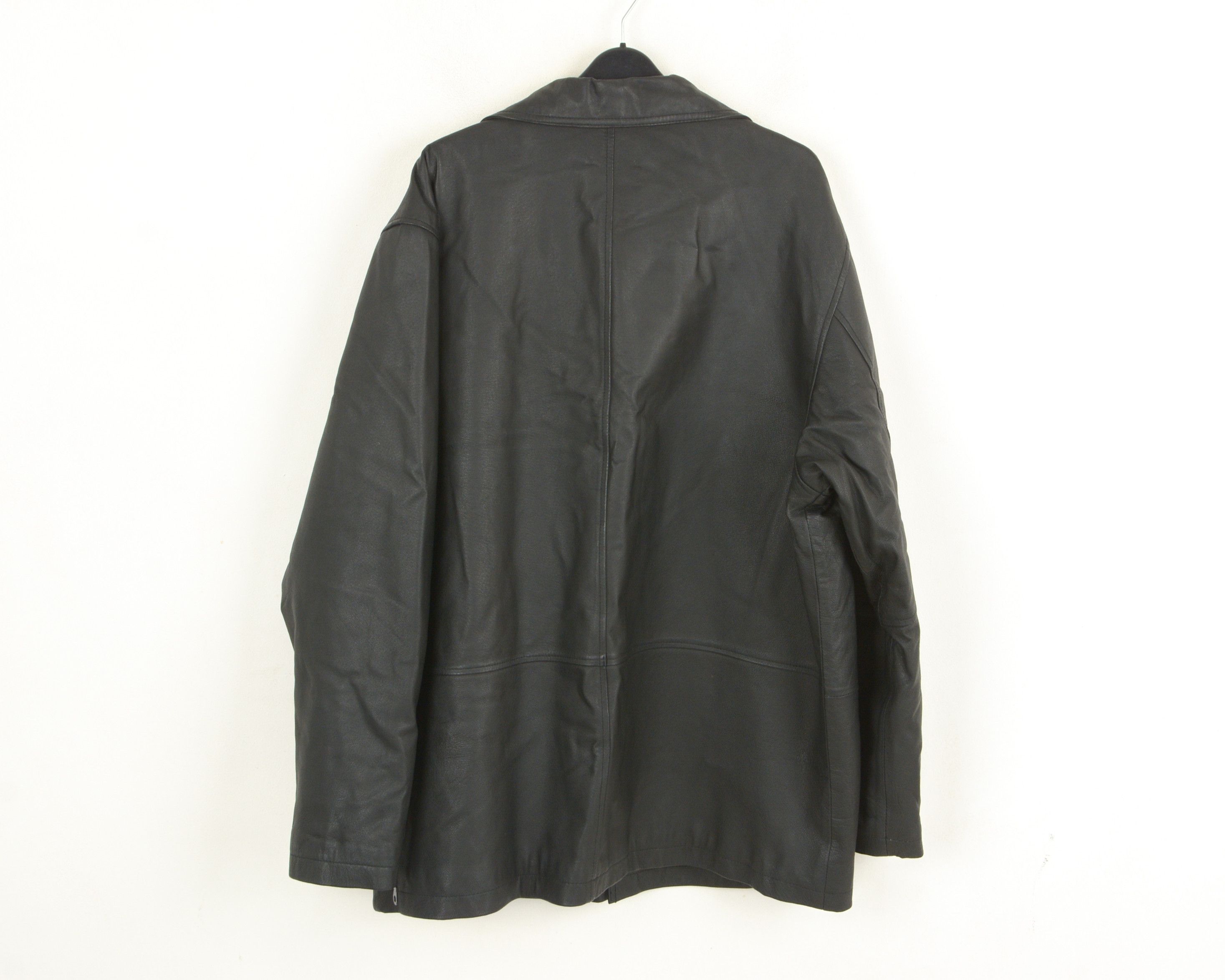Leather Henry Monell Uk 44 Us Leather Over Coat Jacket XL Biker Size US XL / EU 56 / 4 - 10 Thumbnail
