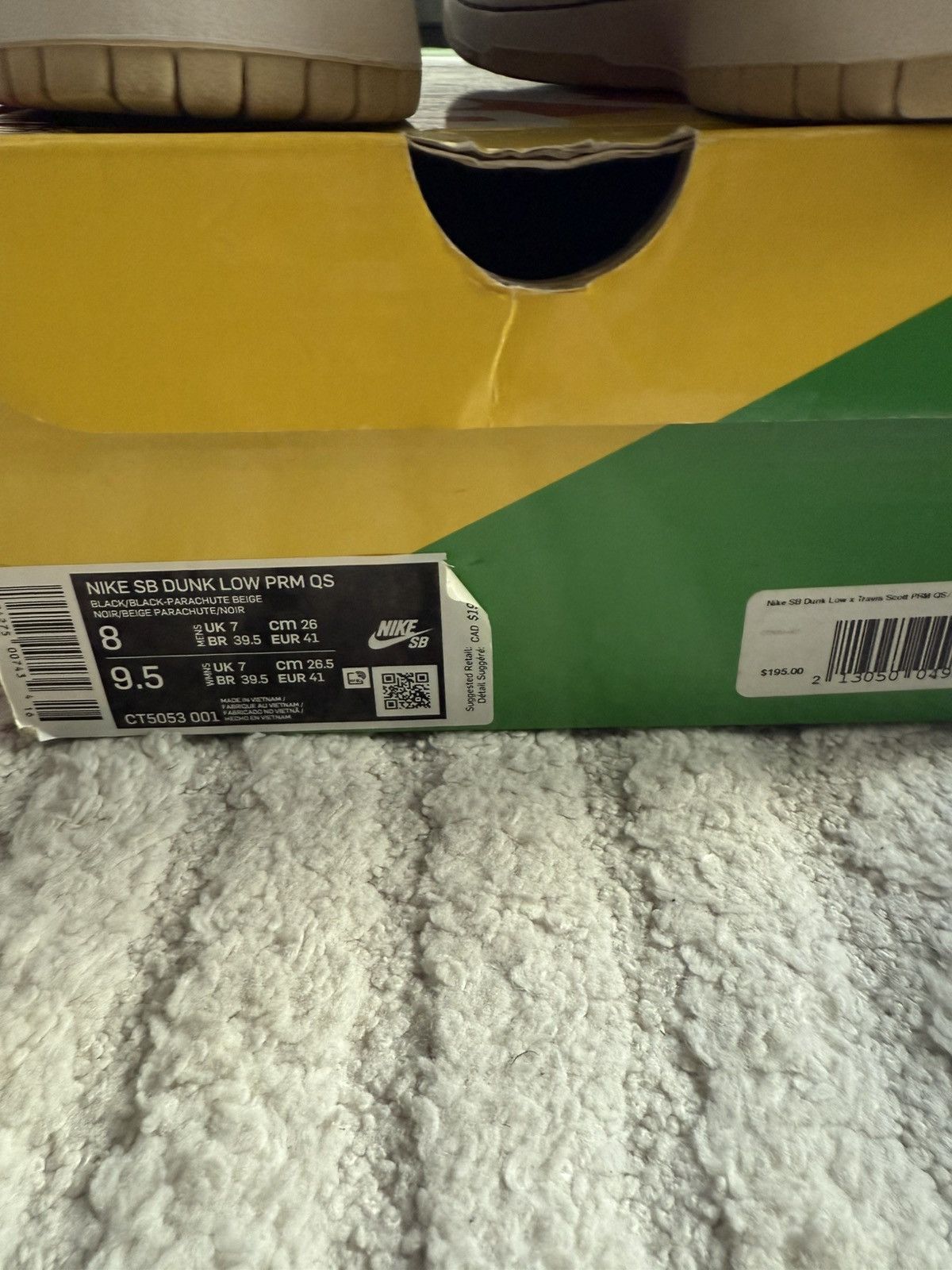 Nike × Travis Scott Travis Scott SB Dunk Regular Box size 8 Size US 8 / EU 41 - 5 Thumbnail