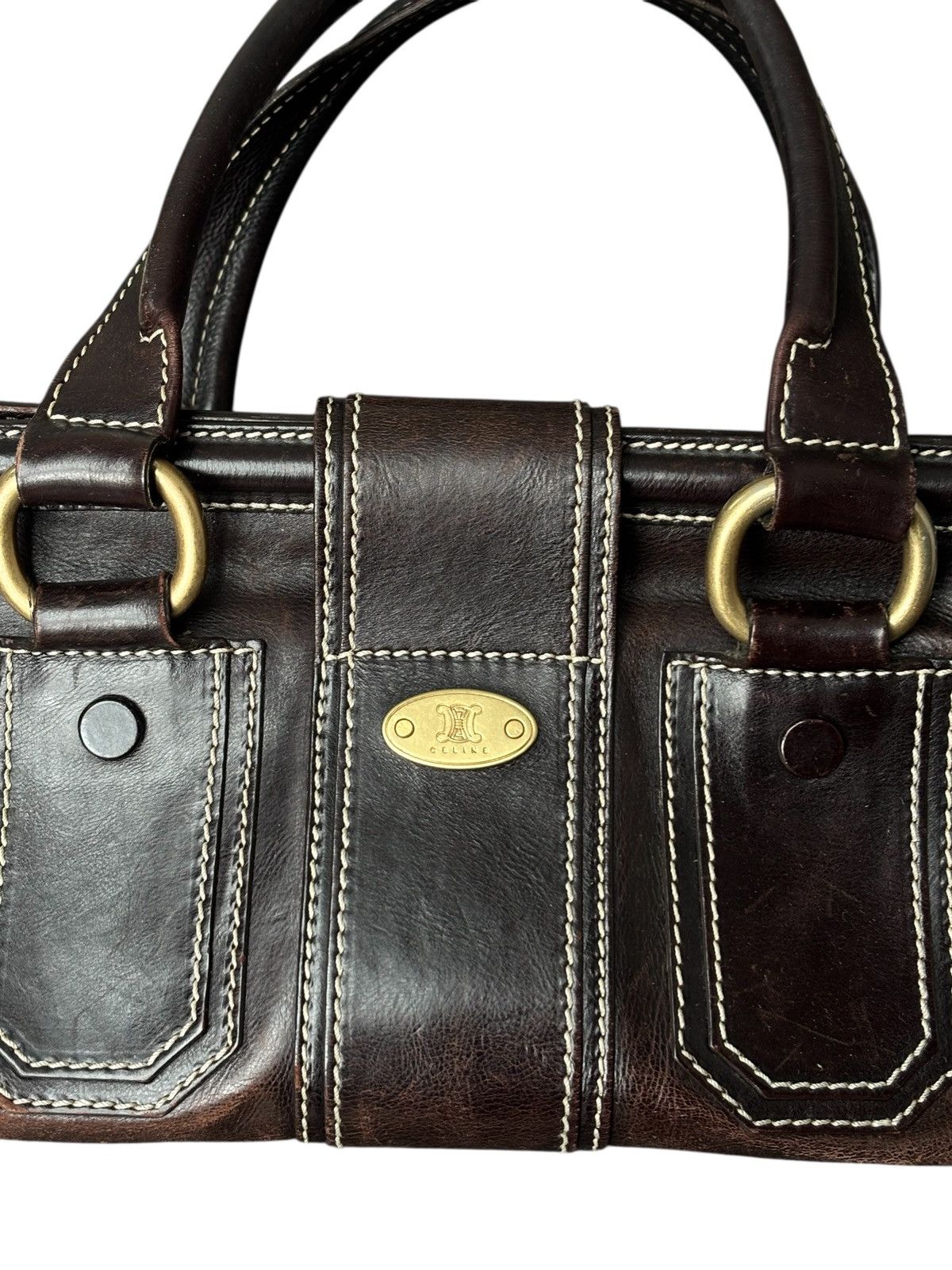 Celine Celine Ella Frame Leather Bag Size ONE SIZE - 9 Thumbnail