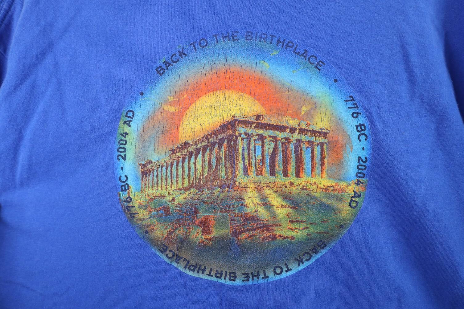 Vintage Vintage Y2K 2004 Athens Olympics USA Short Sleeve T-Shirt Size US L / EU 52-54 / 3 - 12 Thumbnail