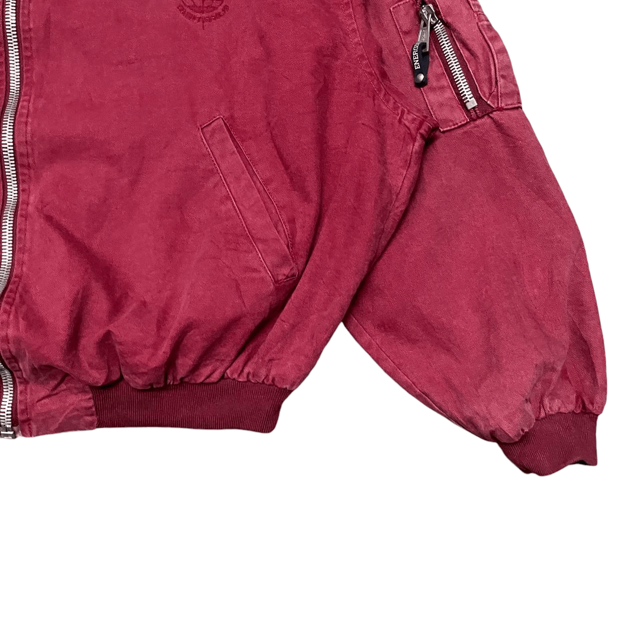 Energie Vintage Energie Sunfaded Canvas Bomber Jacket Reversible Size US L / EU 52-54 / 3 - 6 Thumbnail