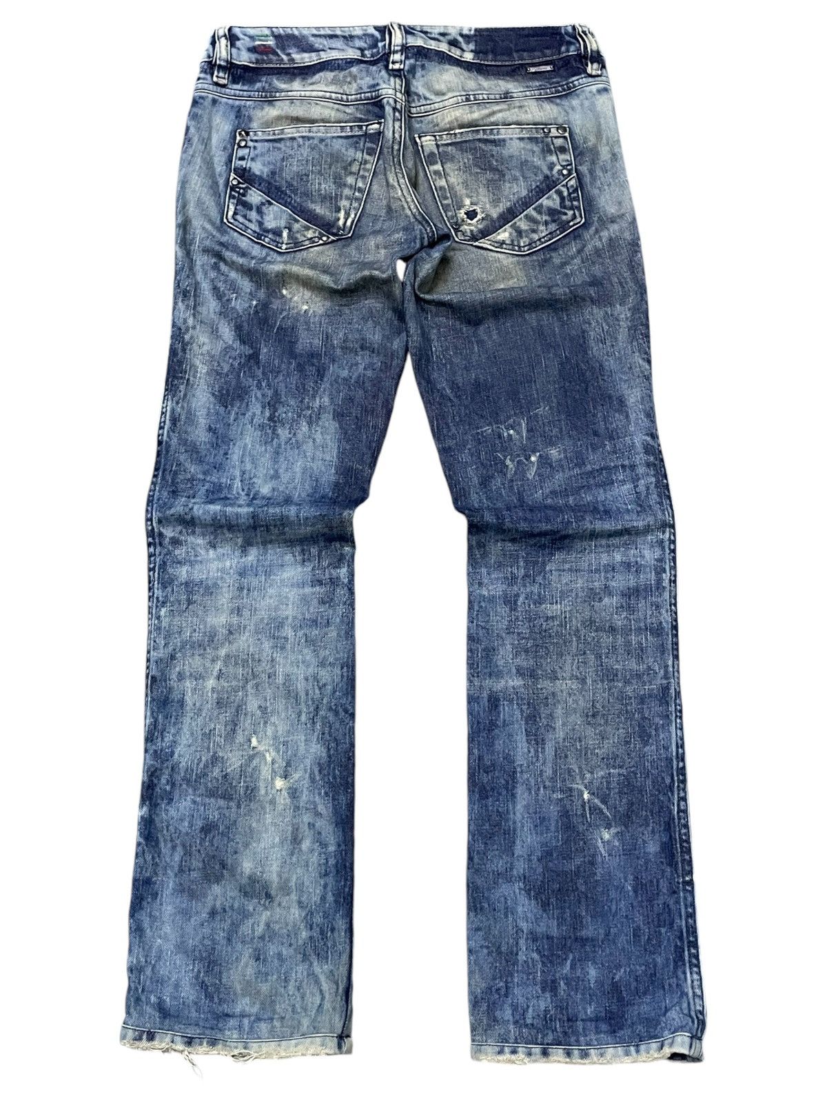Diesel × Diesel Black Gold Diesel Enzyme Oil Wash Muddy Distressed Jeans Size US 28 / EU 44 - 2 Thumbnail