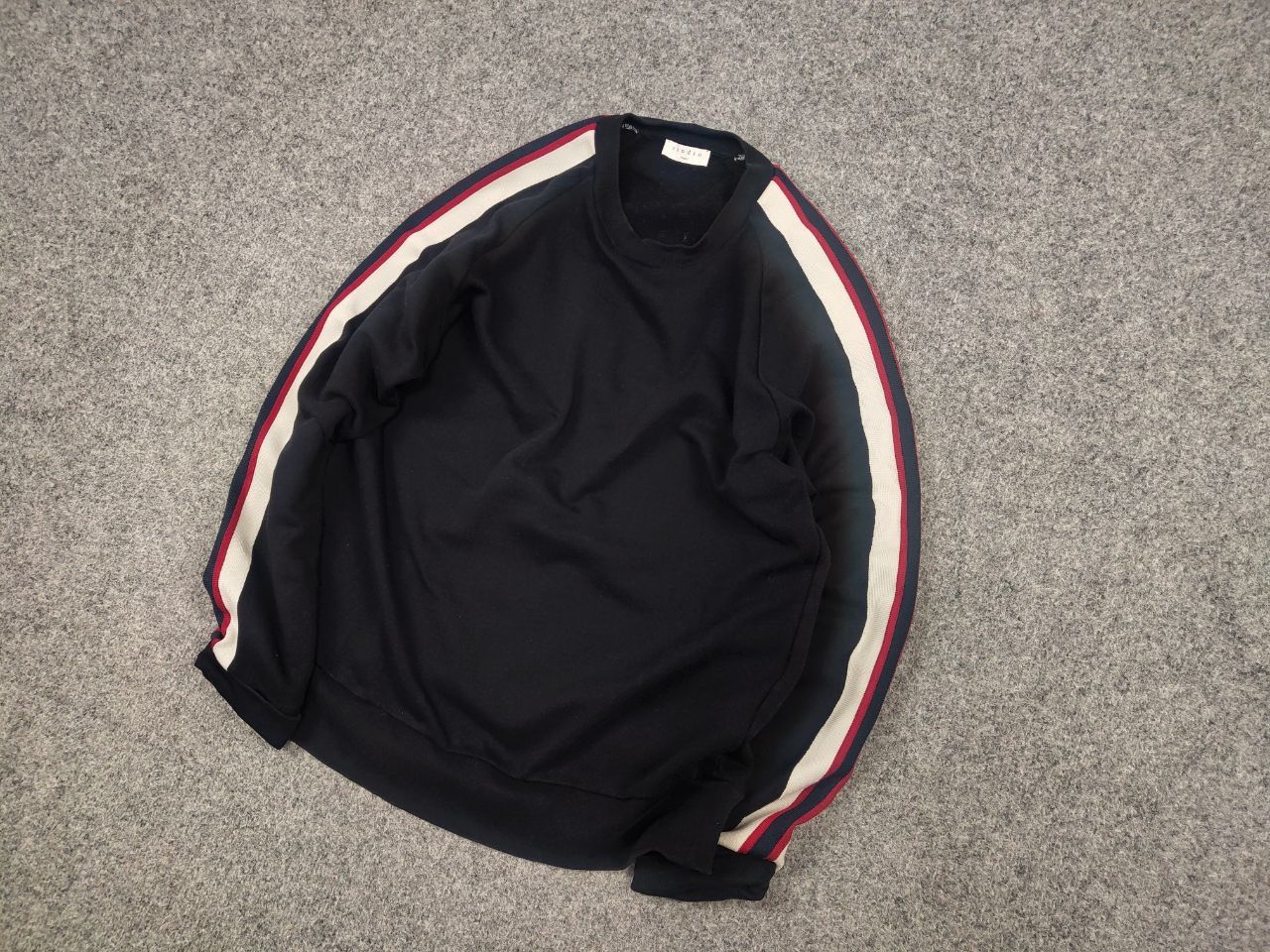 Sandro Sandro Paris Design Navy blue Logo Crew chek Sweatshirt Size US S / EU 44-46 / 1 - 3 Thumbnail