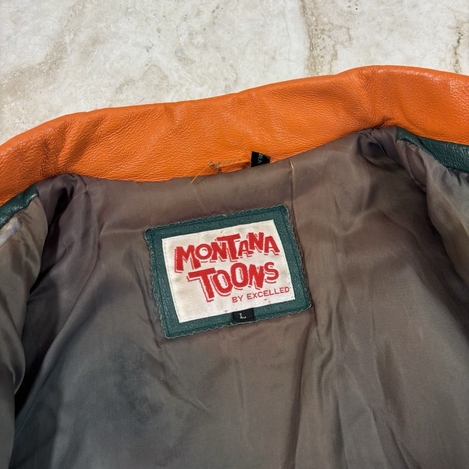 Excelled Vintage Miami Hurricanes Looney Tunes Leather Jacket Mens L Size US L / EU 52-54 / 3 - 6 Thumbnail