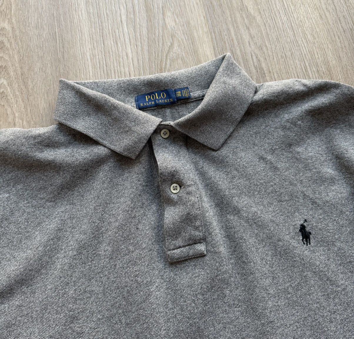 Polo Ralph Lauren Polo Ralph Lauren Gray Rugby T-Shirt Long Sleeve Polo Size US XXL / EU 58 / 5 - 4 Thumbnail