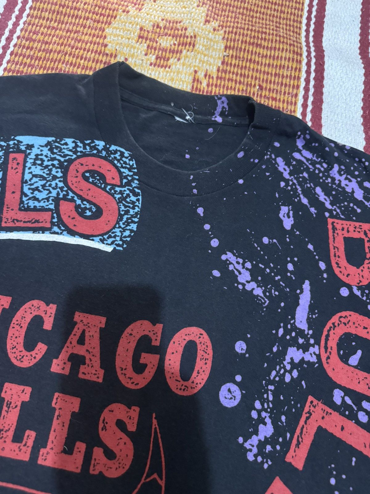 Jordan Brand × NBA × Vintage Tshirt vtg full print bulls Size US XL / EU 56 / 4 - 2 Thumbnail