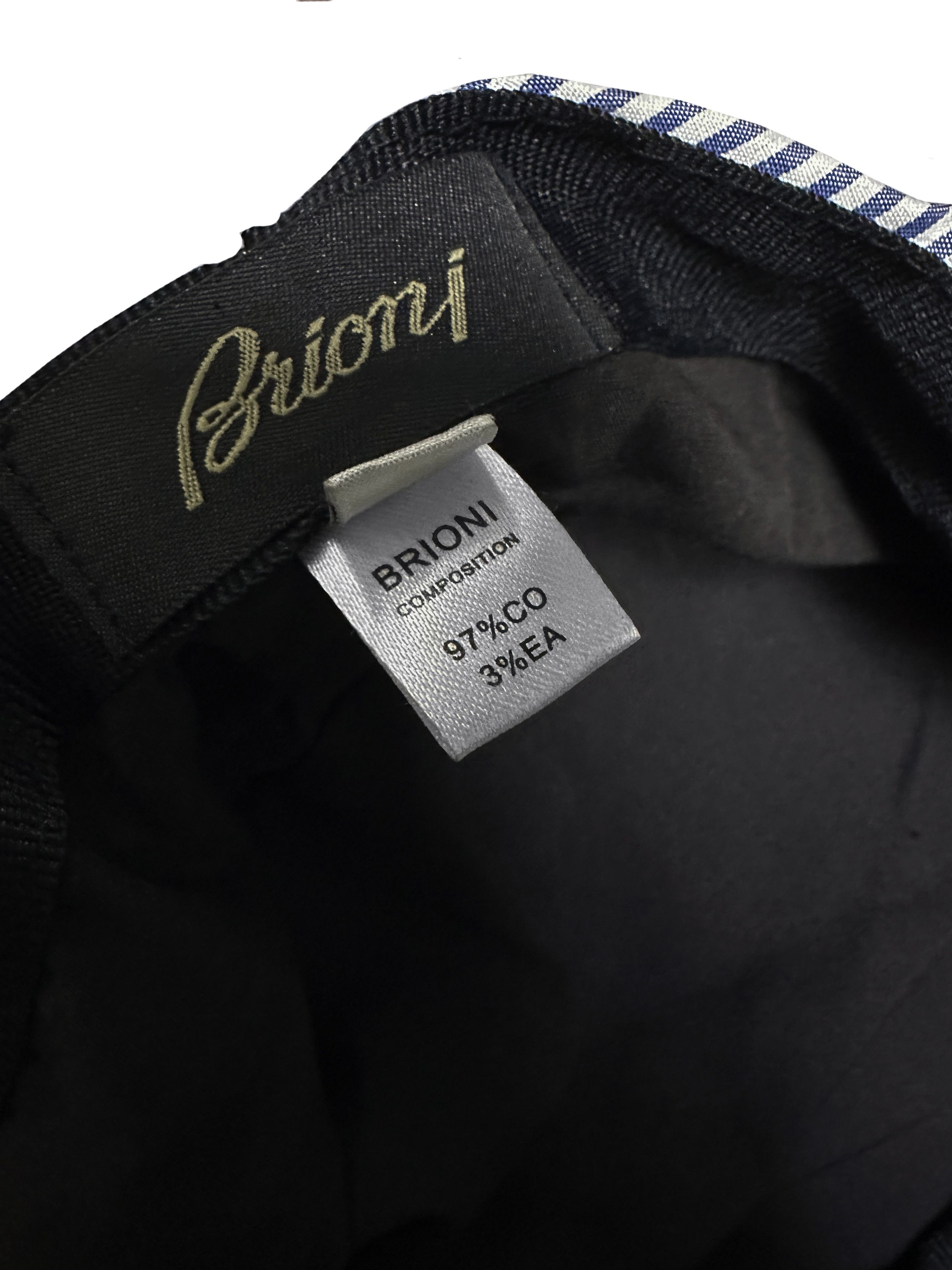 Brioni Brioni white striped light flatcap Size ONE SIZE - 8 Thumbnail