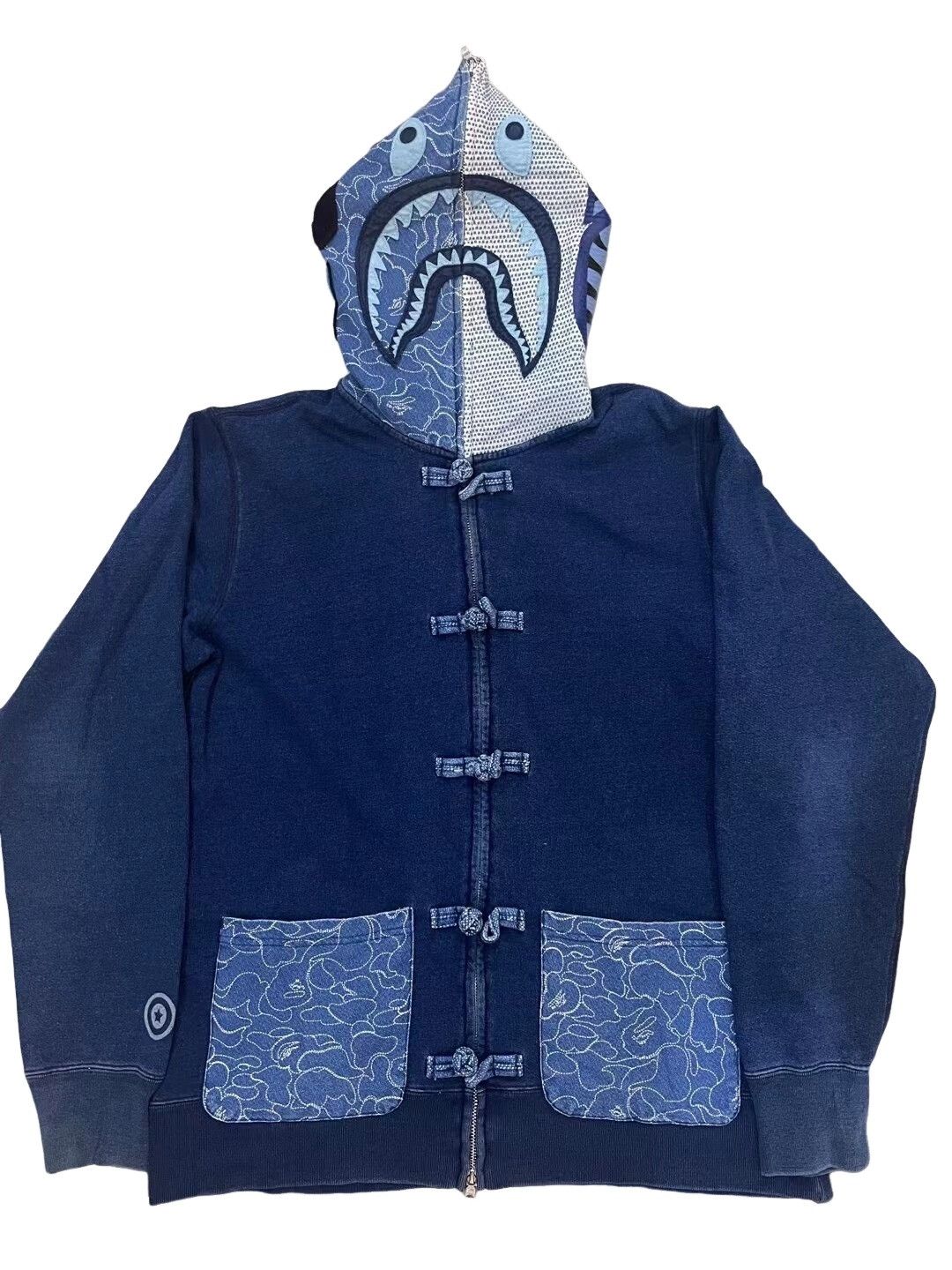 Bape A Bathing Ape Shark Toggle Hoodie XL Size US XL / EU 56 / 4 - 1 Thumbnail