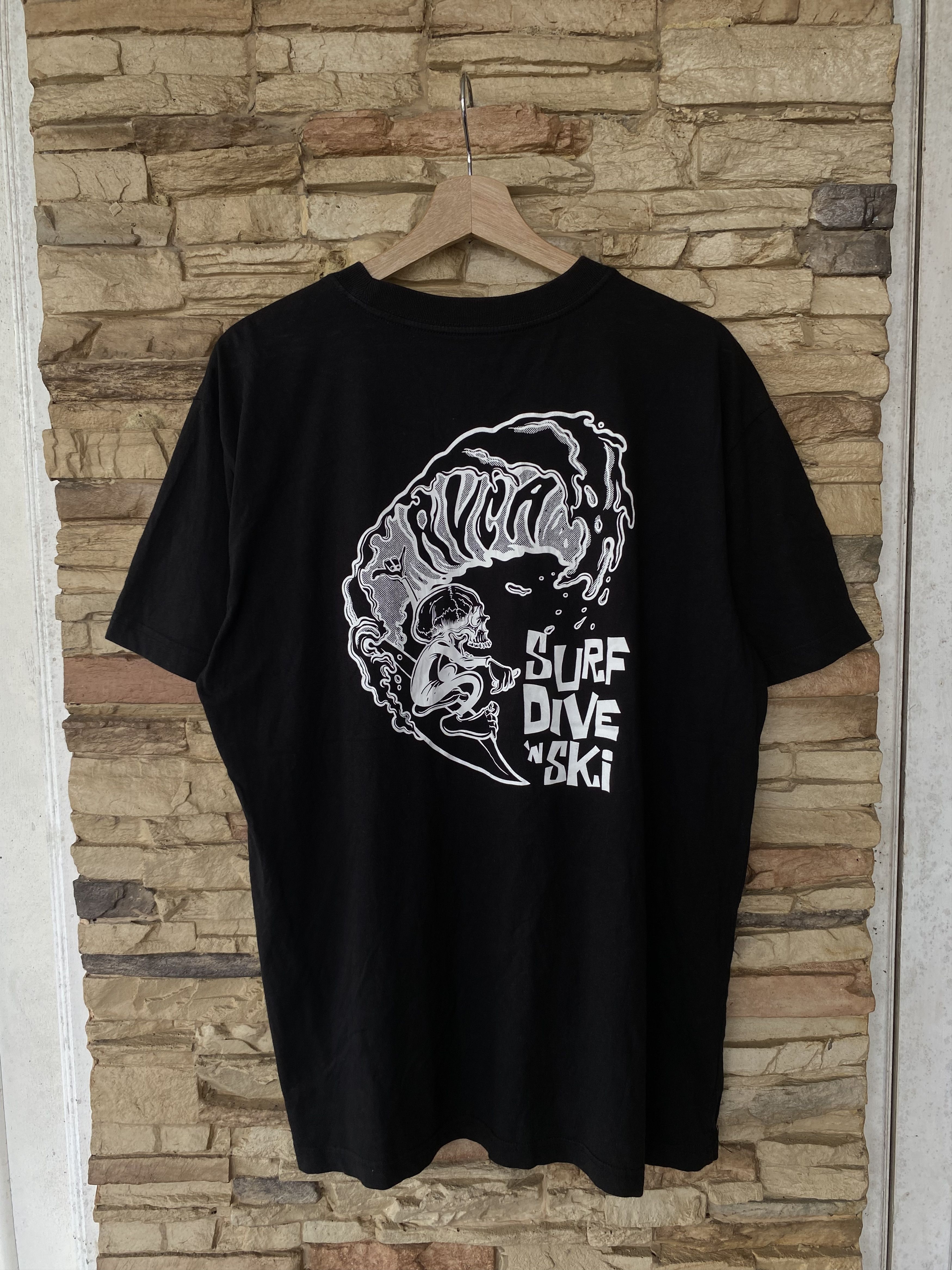RVCA RVCA Backhit Print Logo Skateboarding Surfing Tees Size US L / EU 52-54 / 3 - 1 Thumbnail